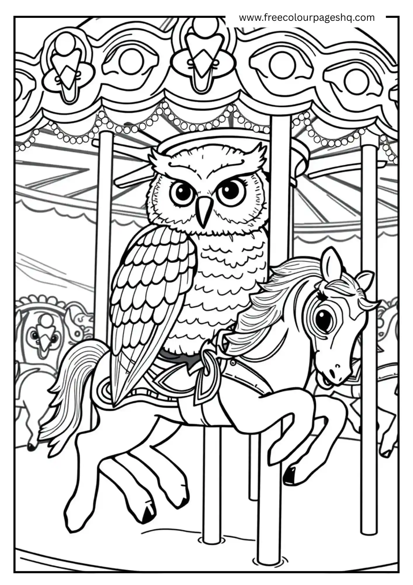 Carousel Ride Owl