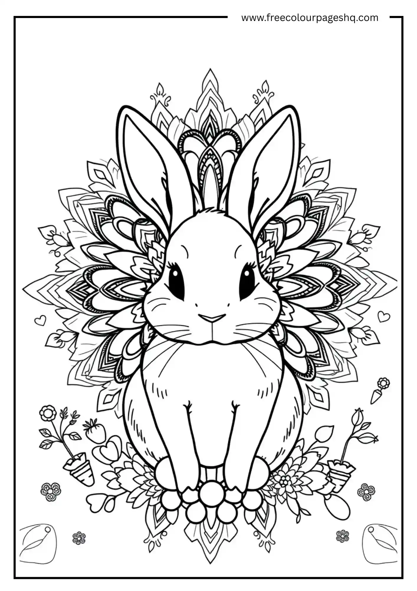Central symmetrical bunny