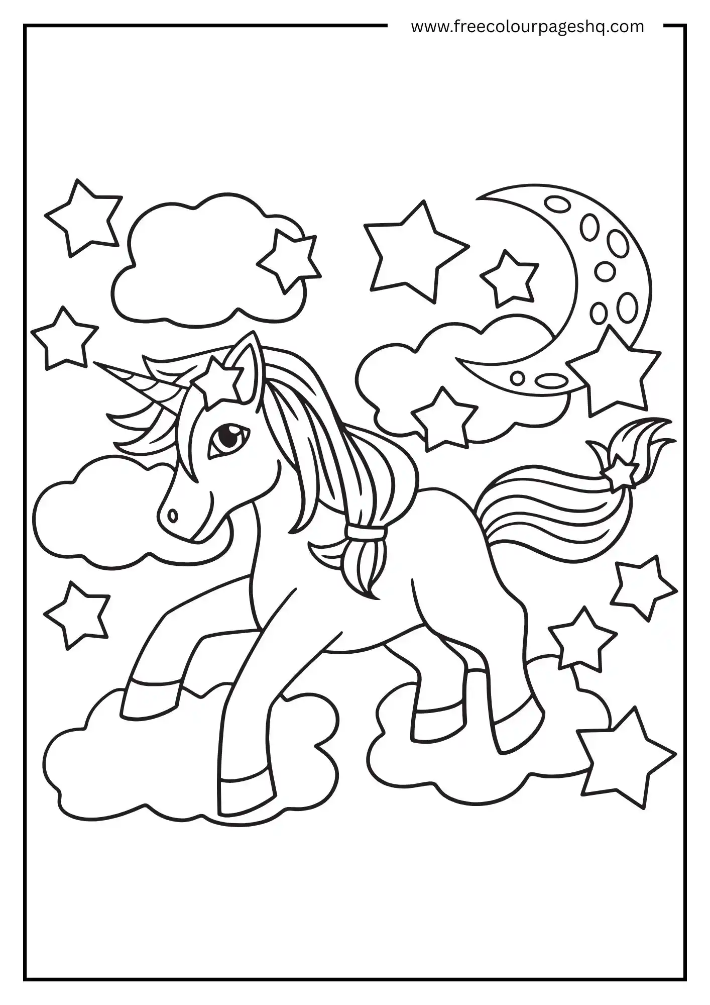 Color the Unicorn Sky