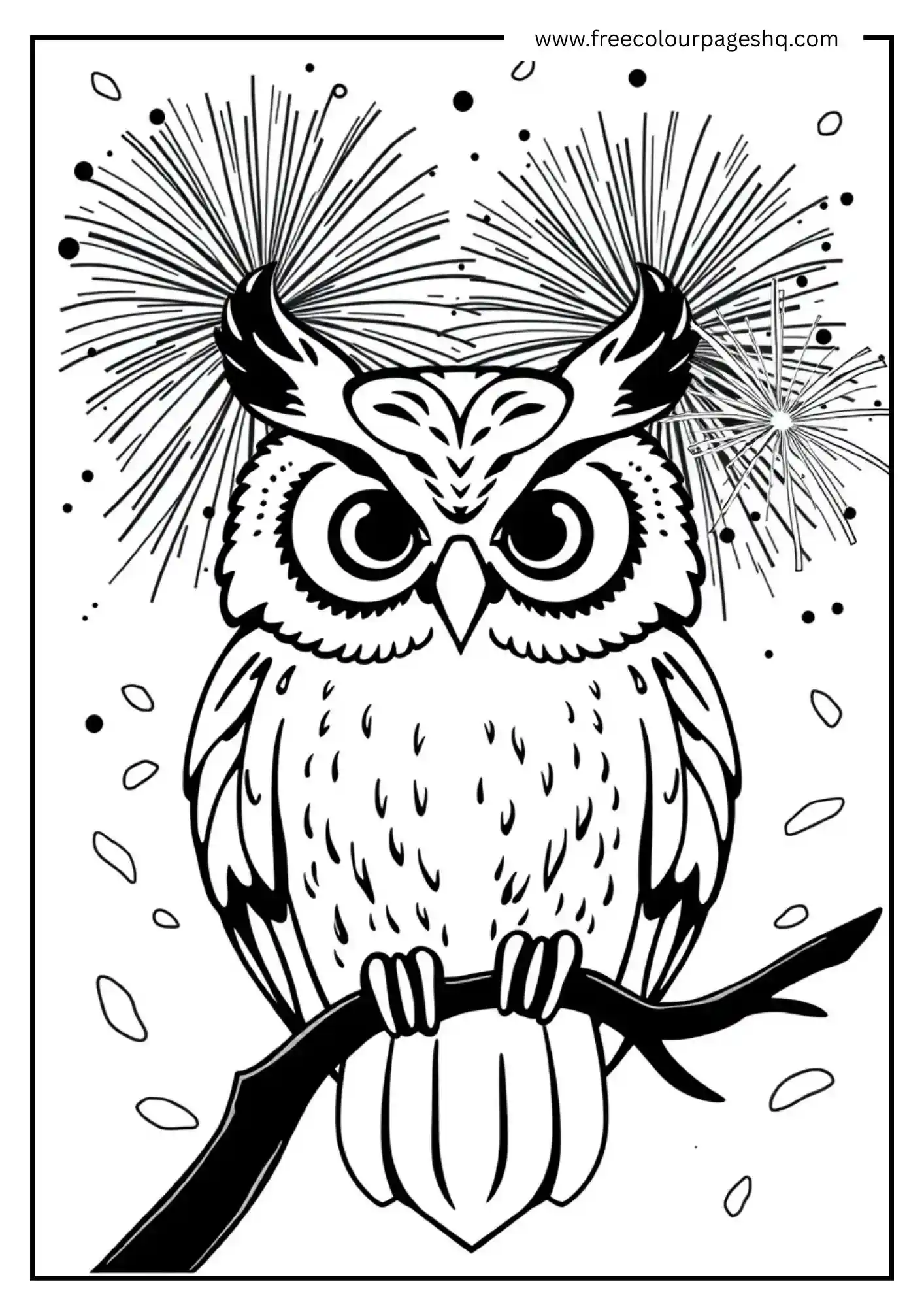 Confetti Party Owl