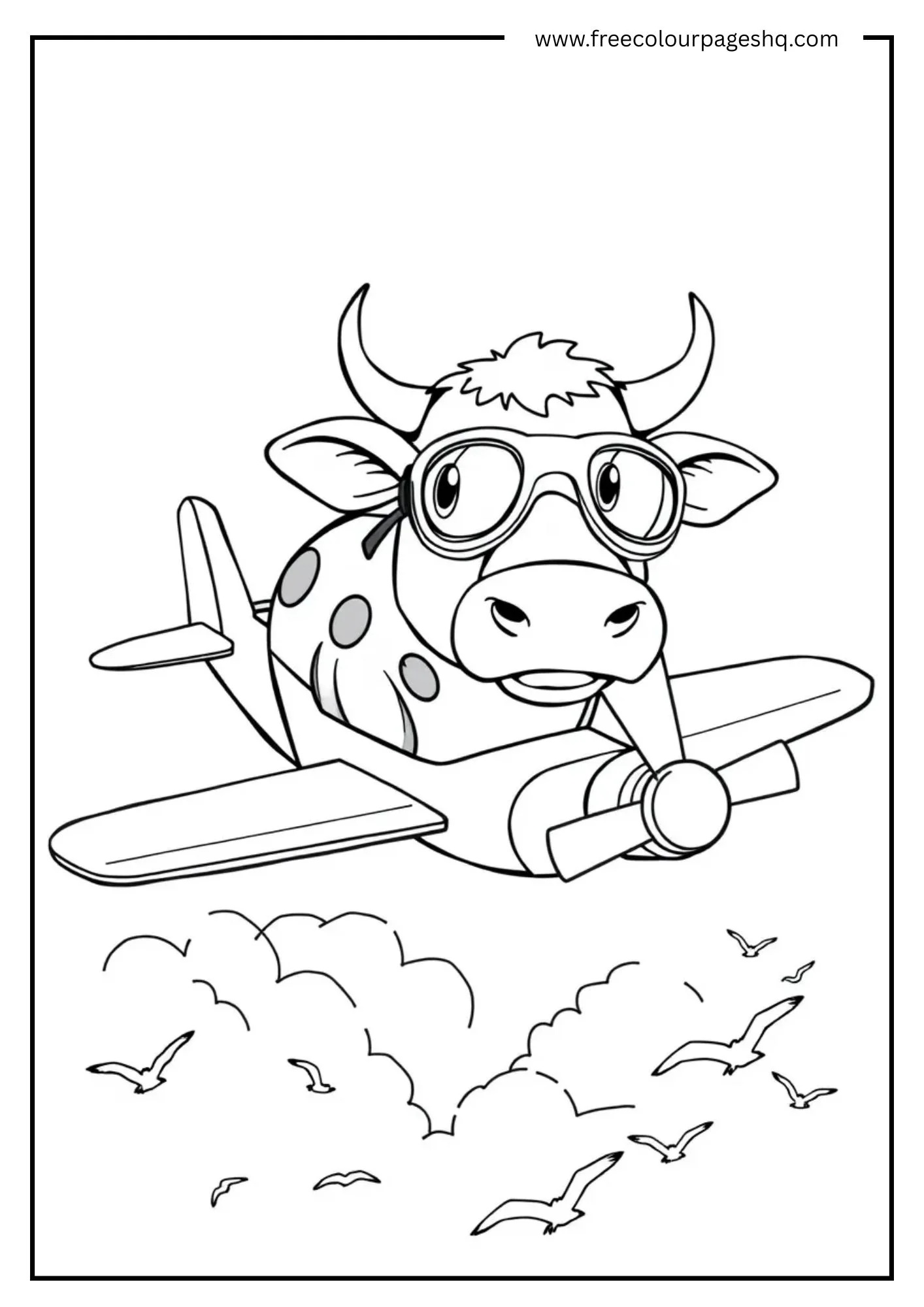 Cow Flying Aeroplane Cow Flying Aeroplane
