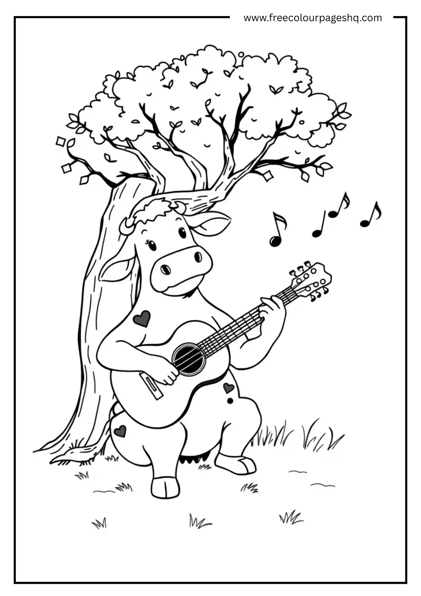 Cow Playing Guitar Cow Playing Guitar