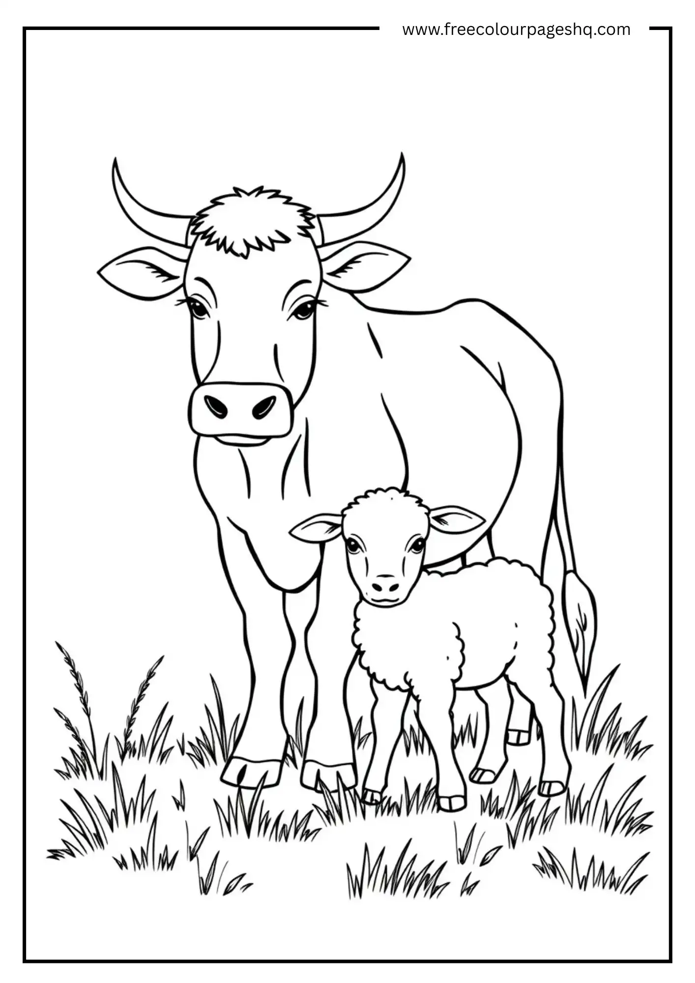 Cow and Little Lamb Cow and Little Lamb