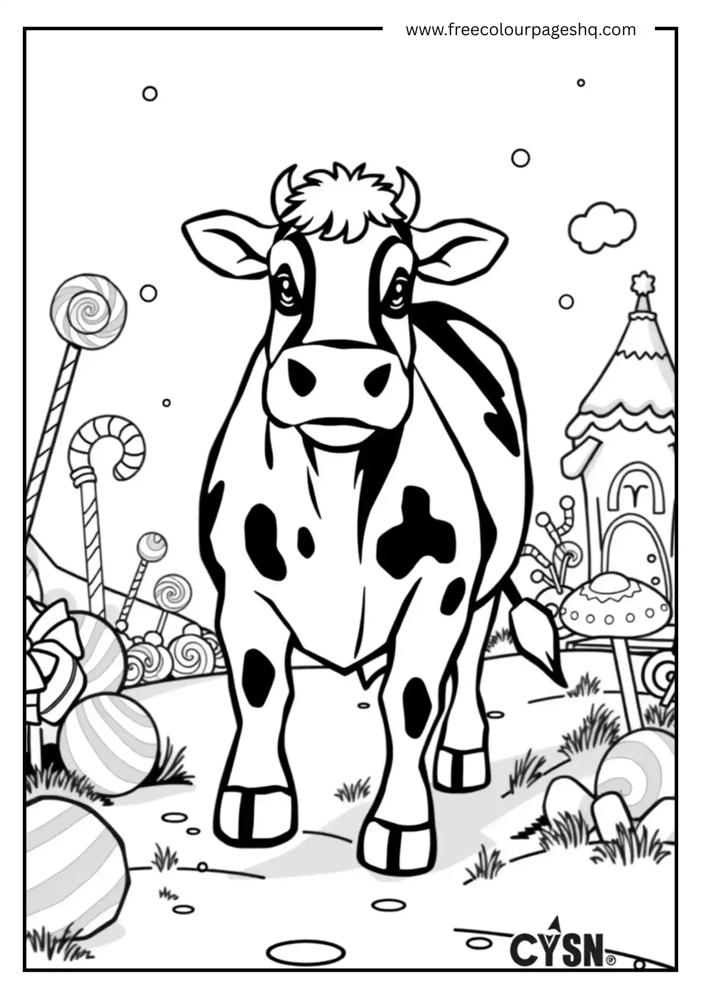 Cow in Candy Land Cow in Candy Land