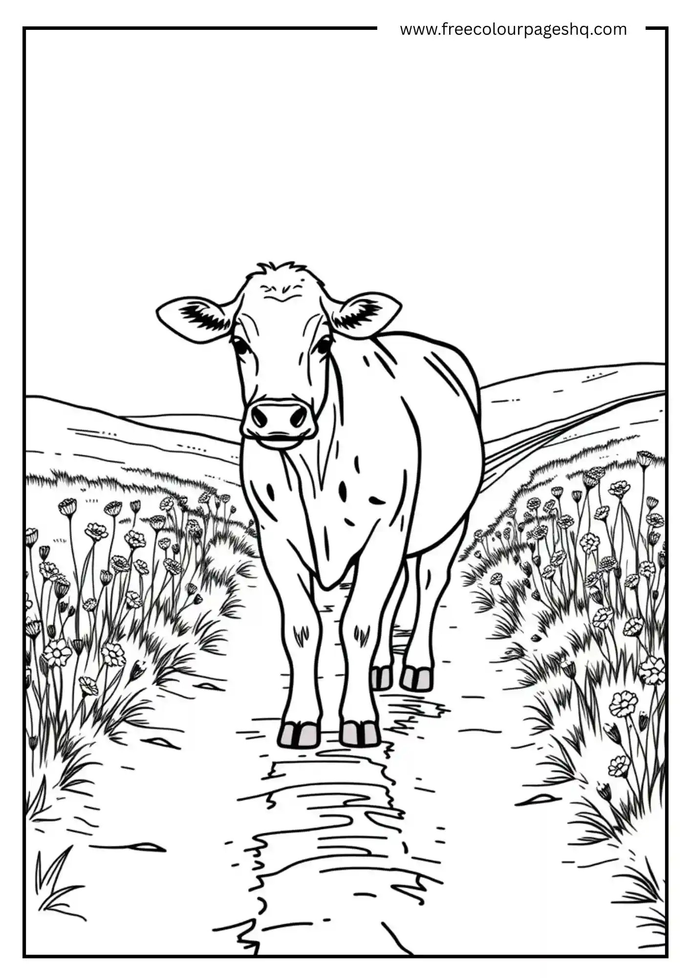 Cow on Dirt Path Cow on Dirt Path