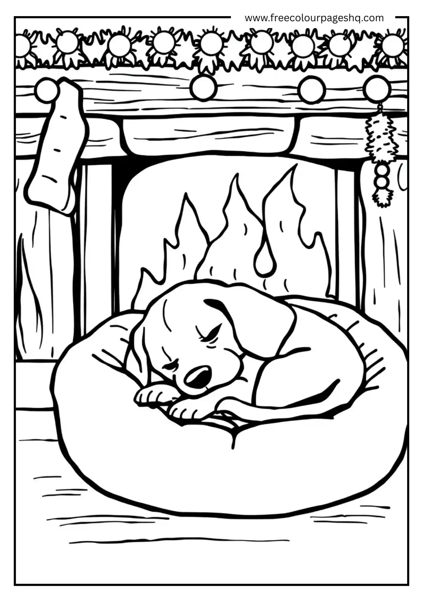 Cozy Dog Sleeping