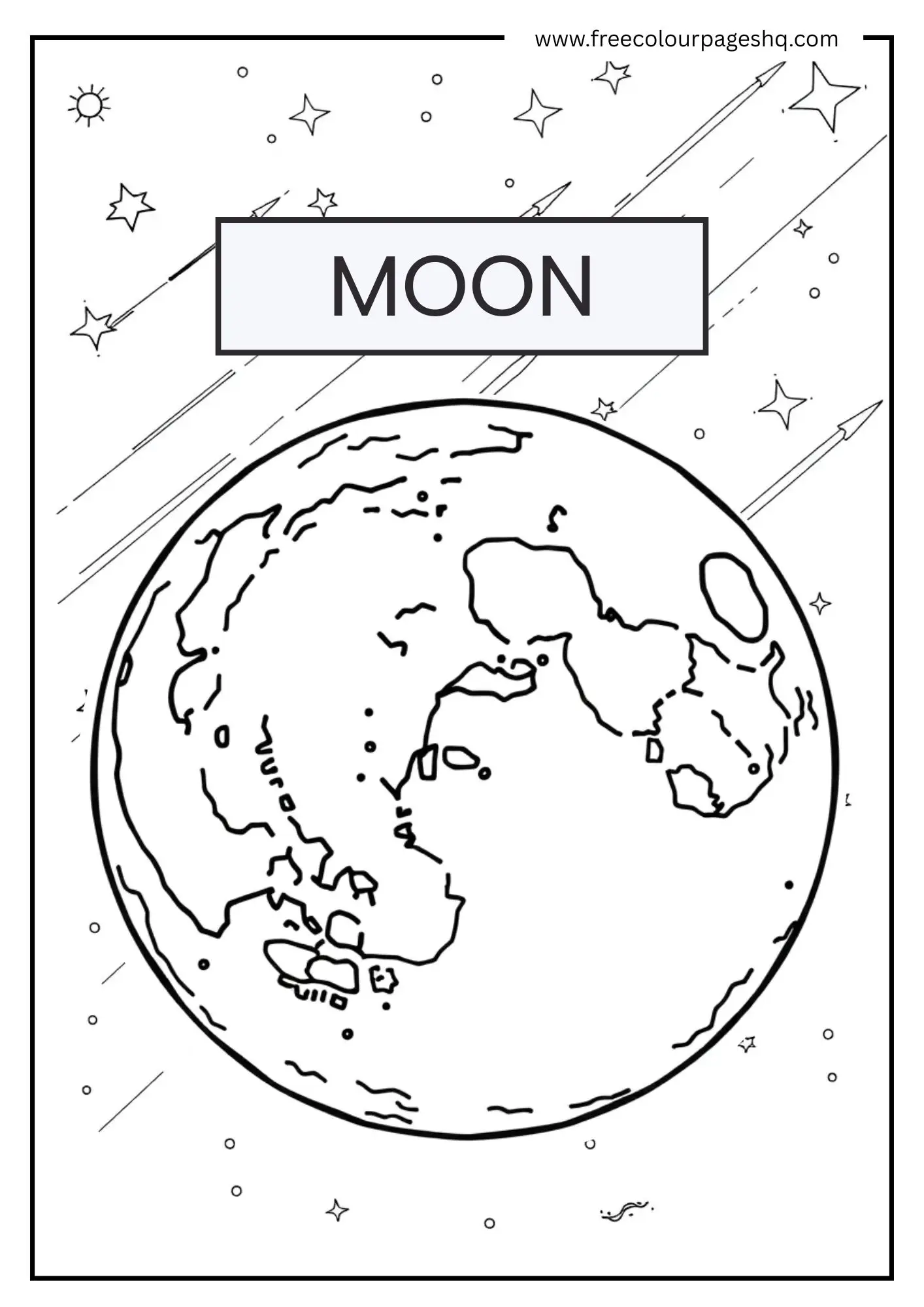 Cratered Moon Surface