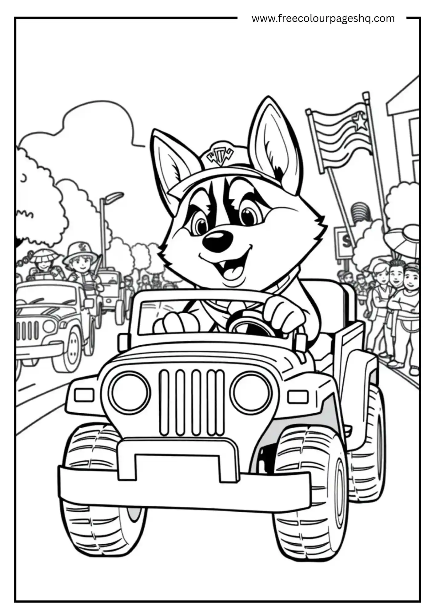 Cute Dog Race Time