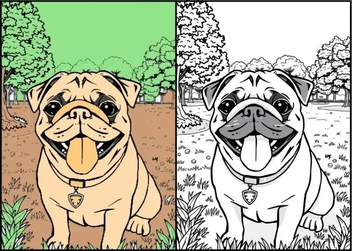 Dog Coloring sheet Dog Printable Coloring Pages