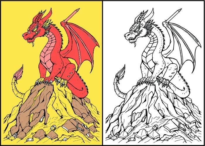 Dragon Printable Coloring Pages Dragon Printable Coloring Pages