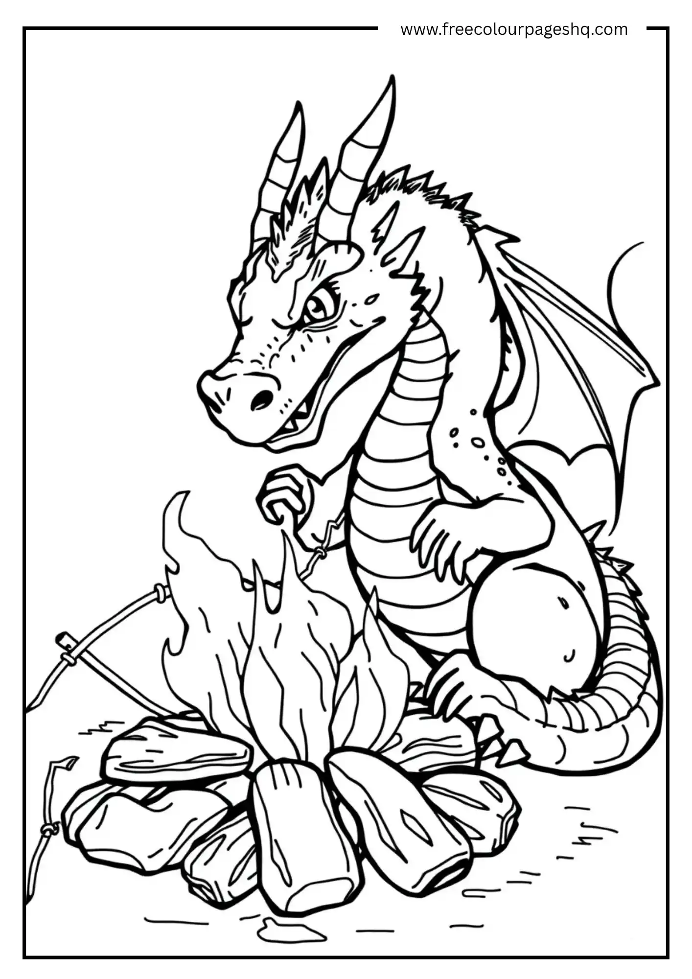 Dragon Roasting Marshmallows