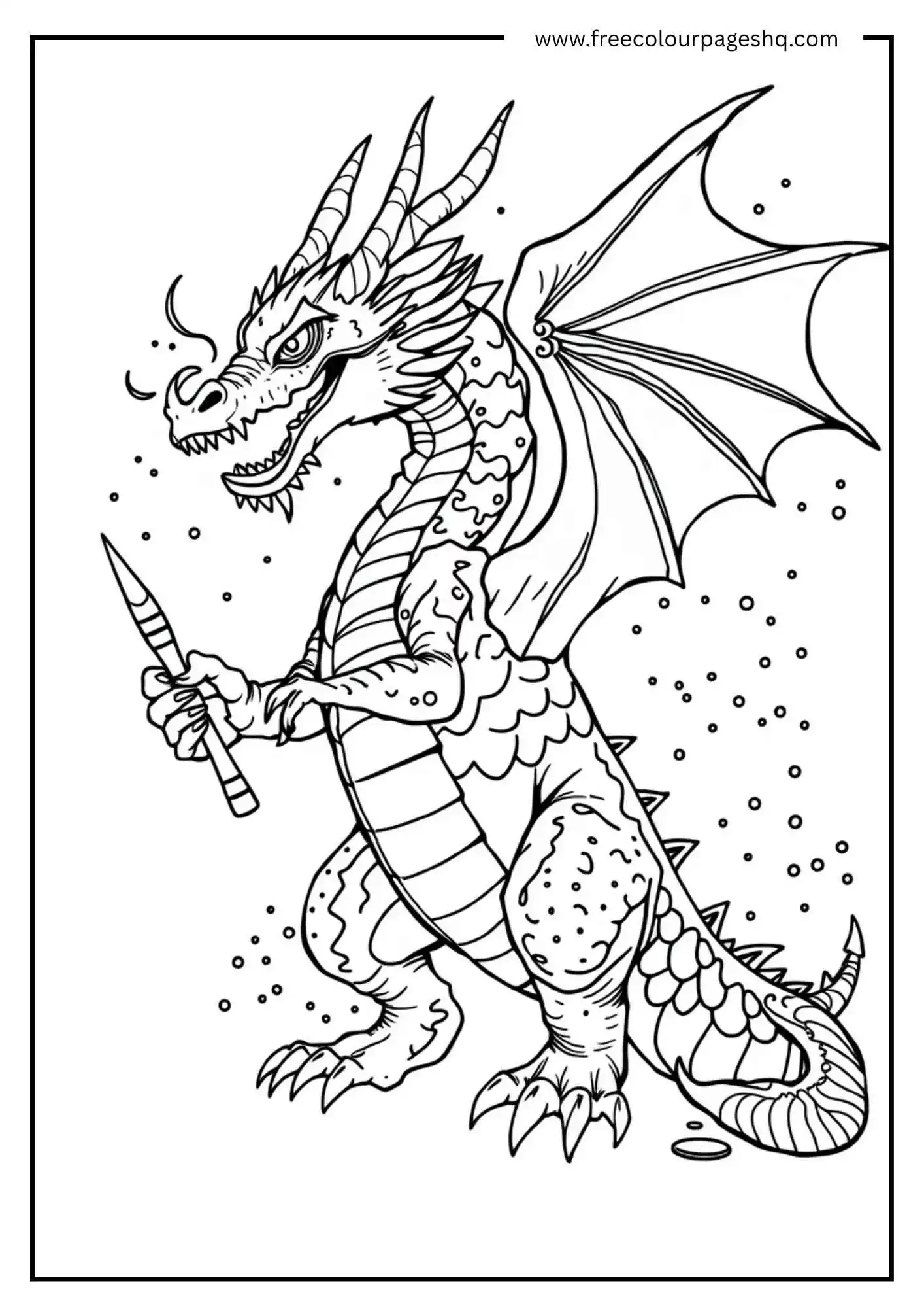 Dragon coloring pages