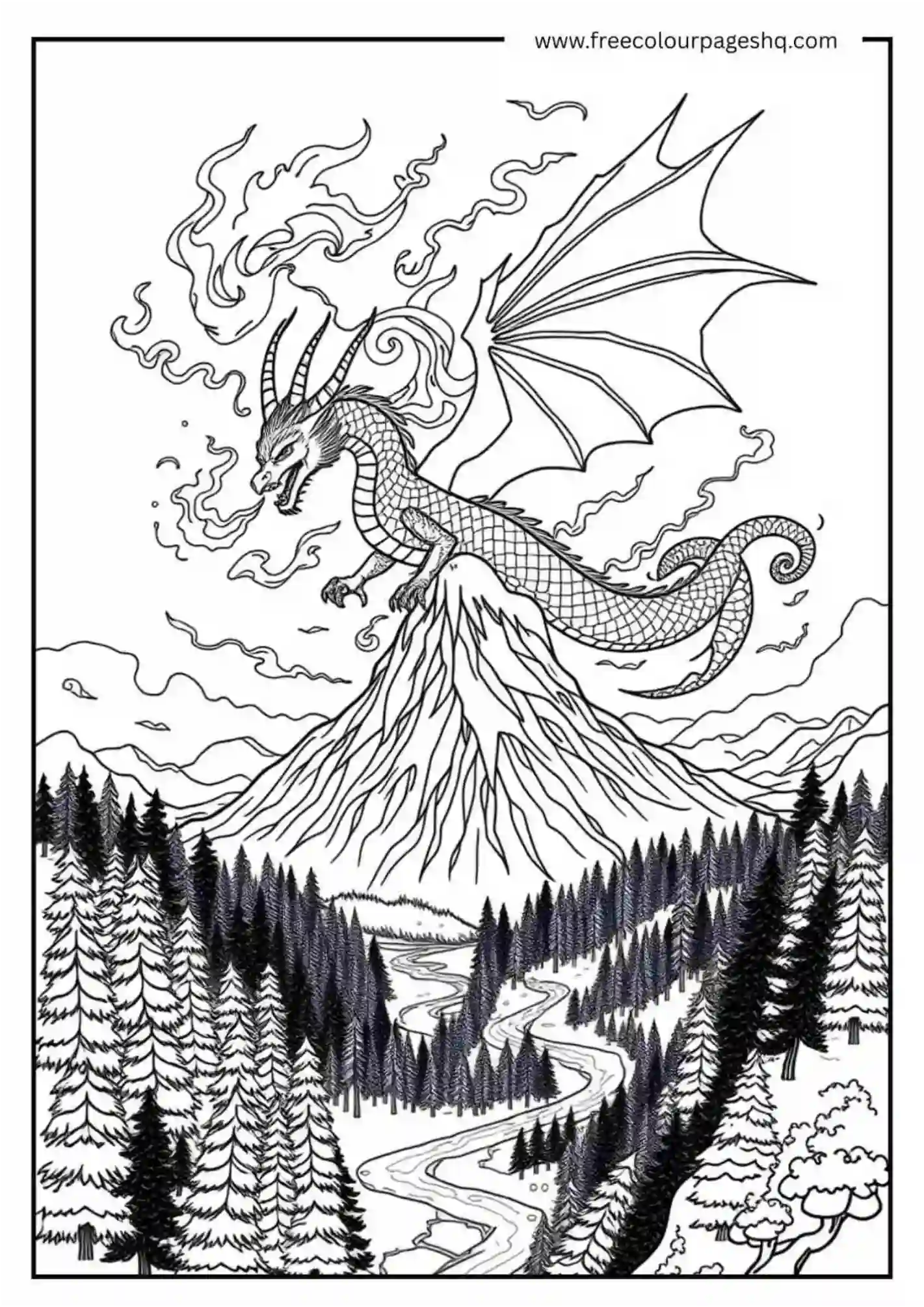 Dragon in the Mushroom Forest