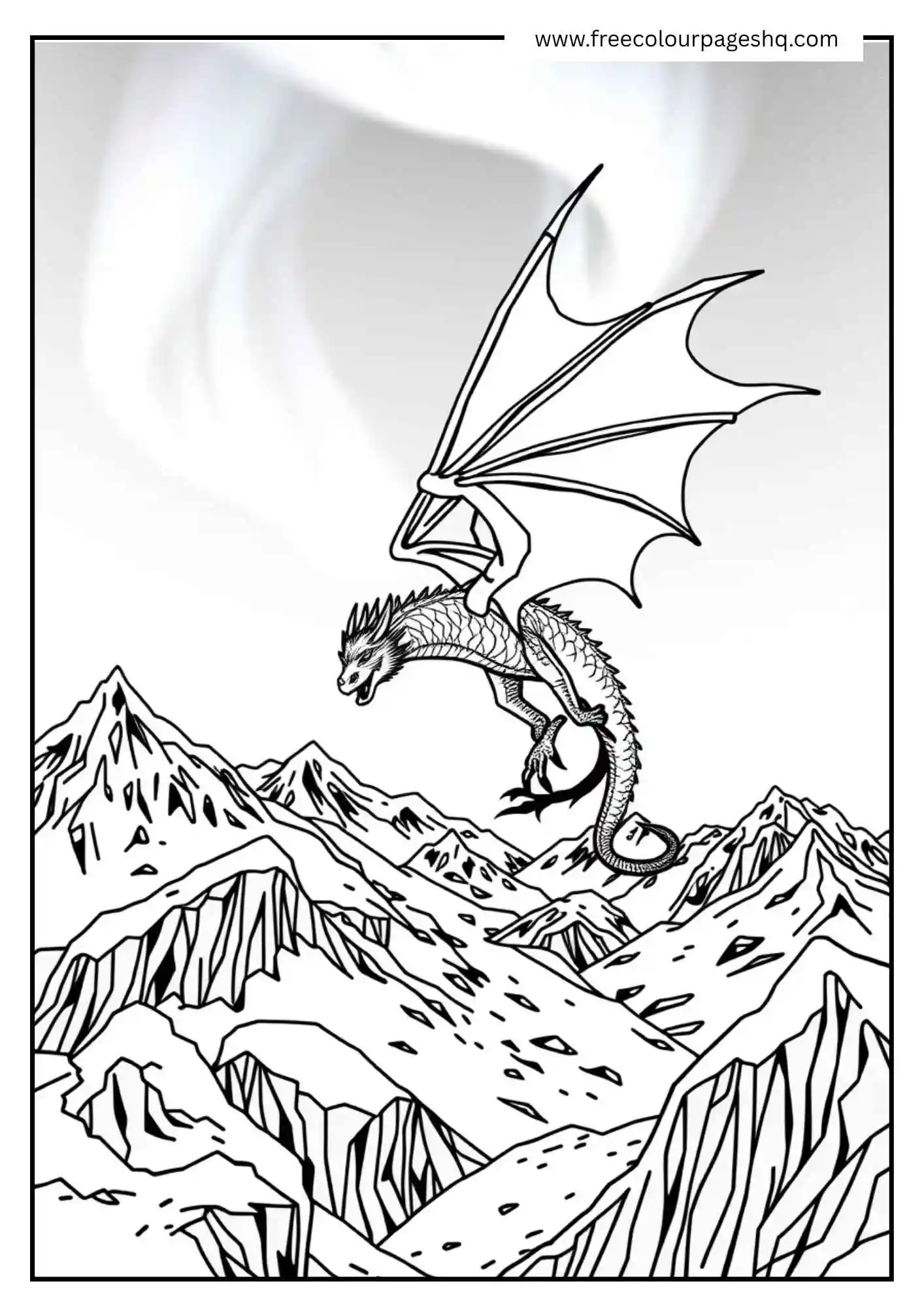 Dragon into Snowy Mountains