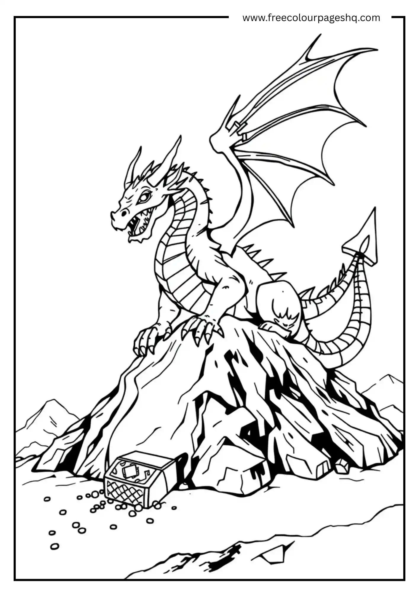 Dragon on a Treasure Pile