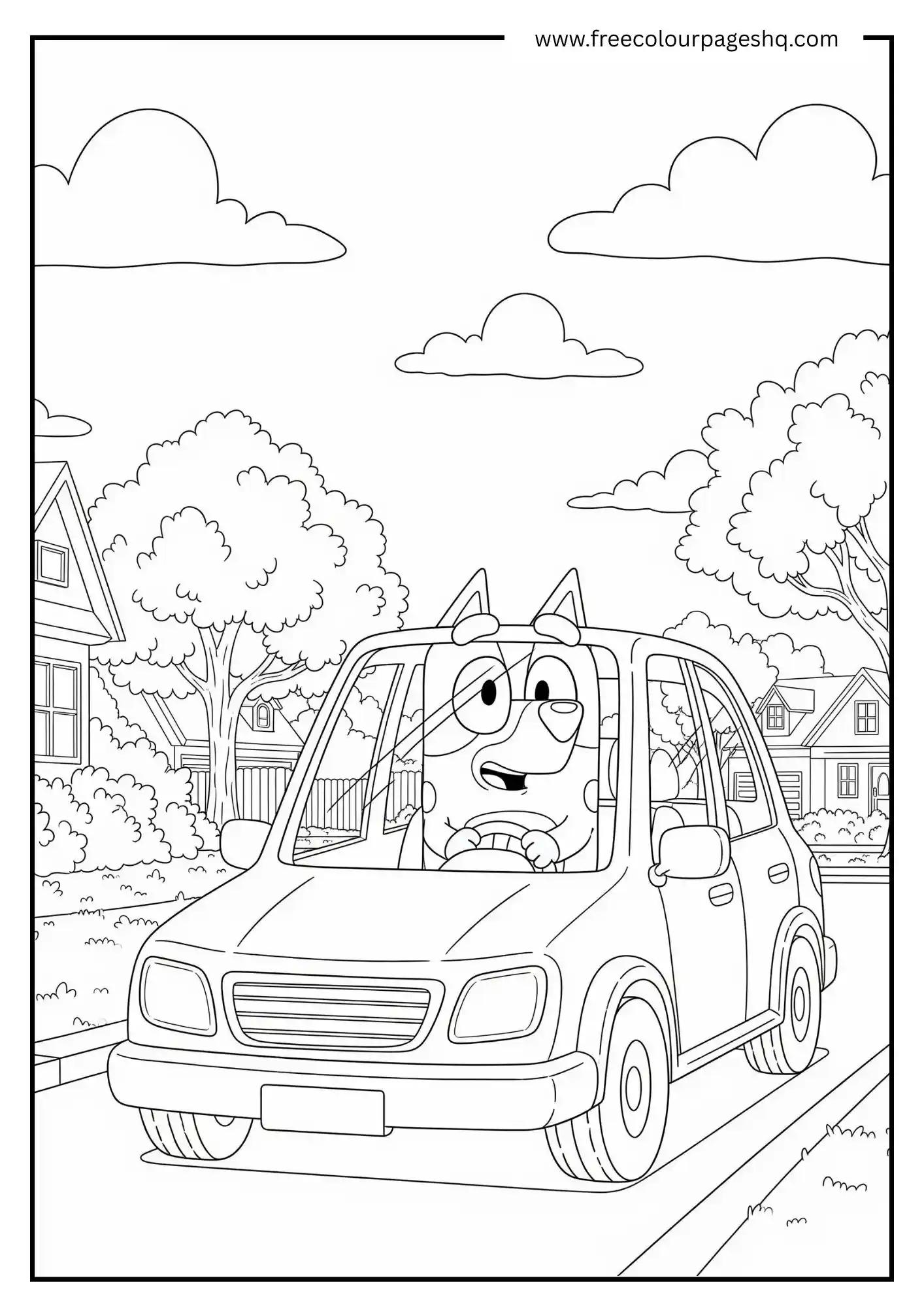 Driving Fun with Bluey
