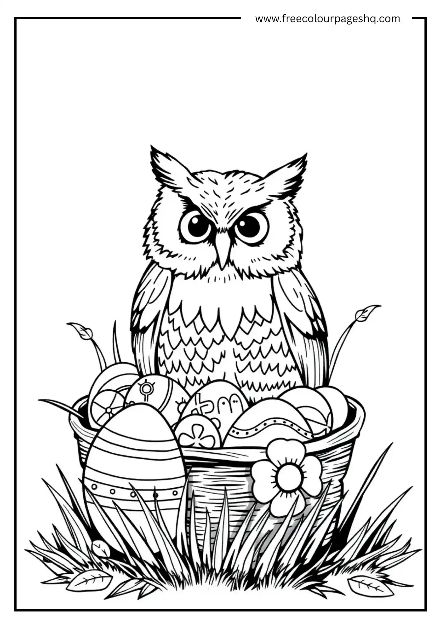 Easter Basket Owl