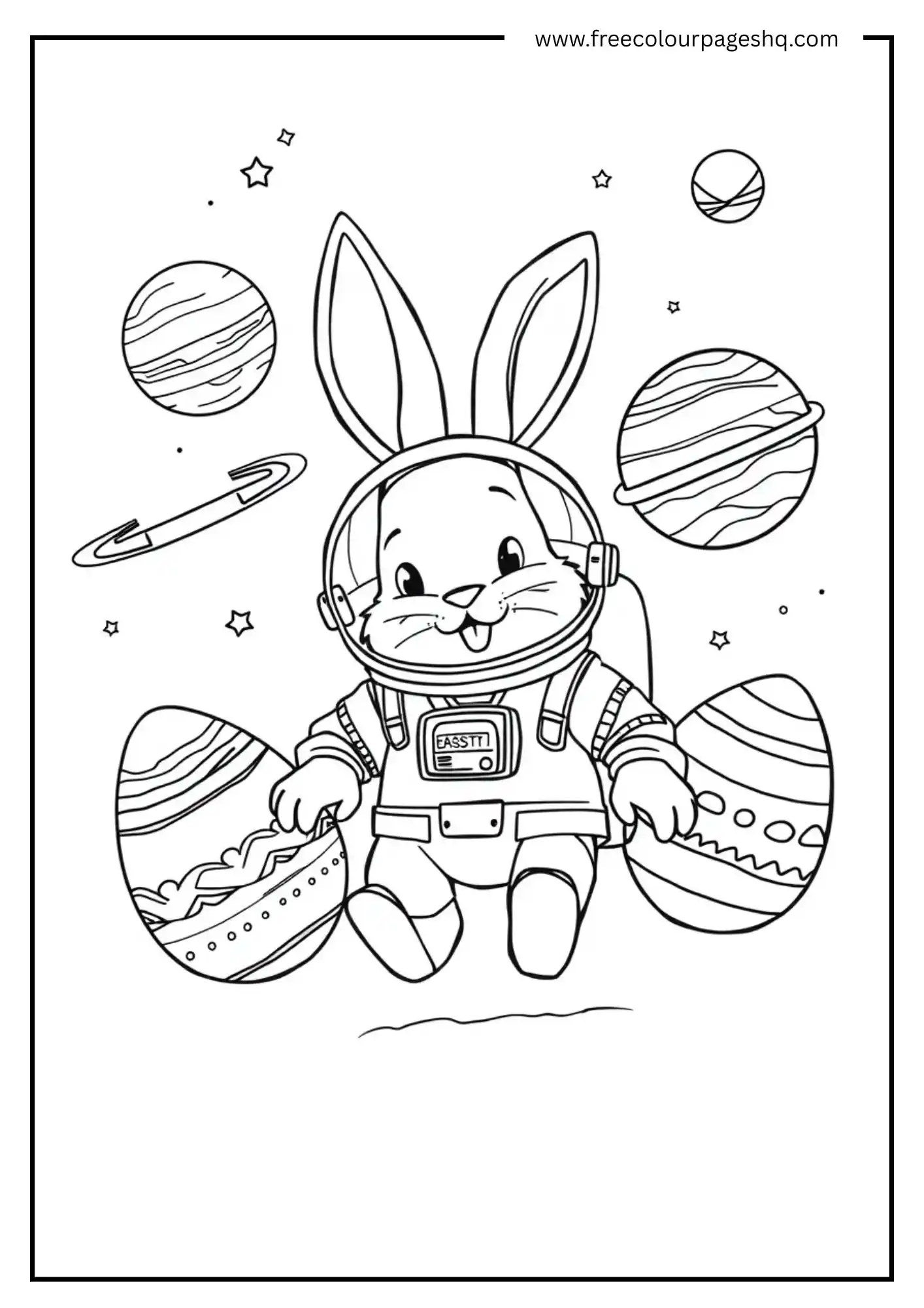 Easter Bunny Astronaut