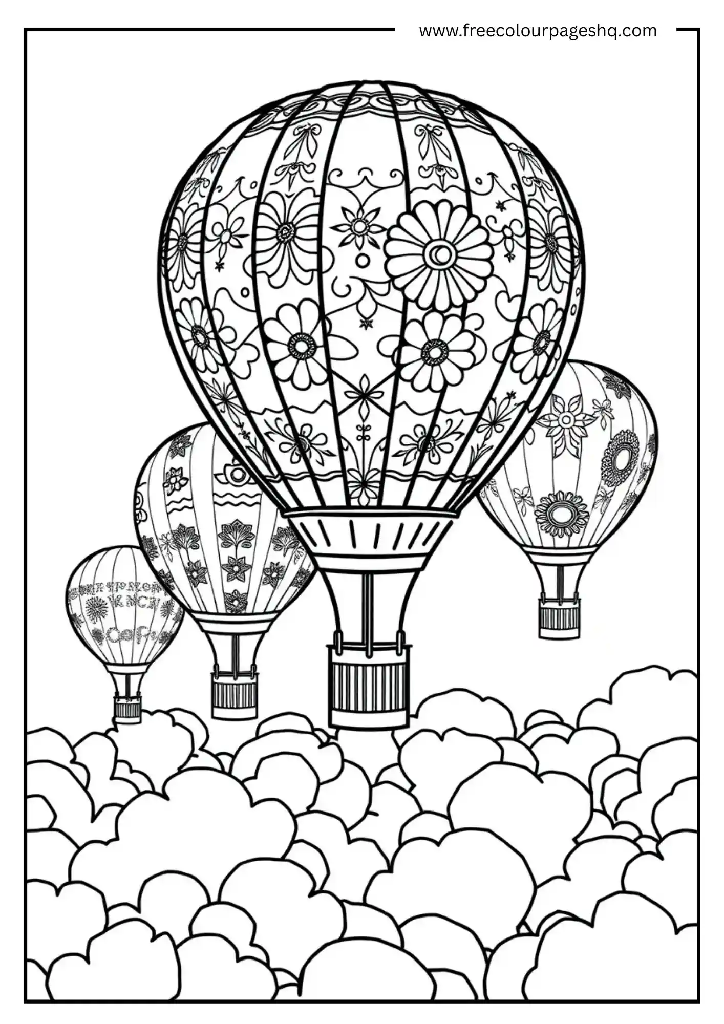 Floating Hot Air Balloons