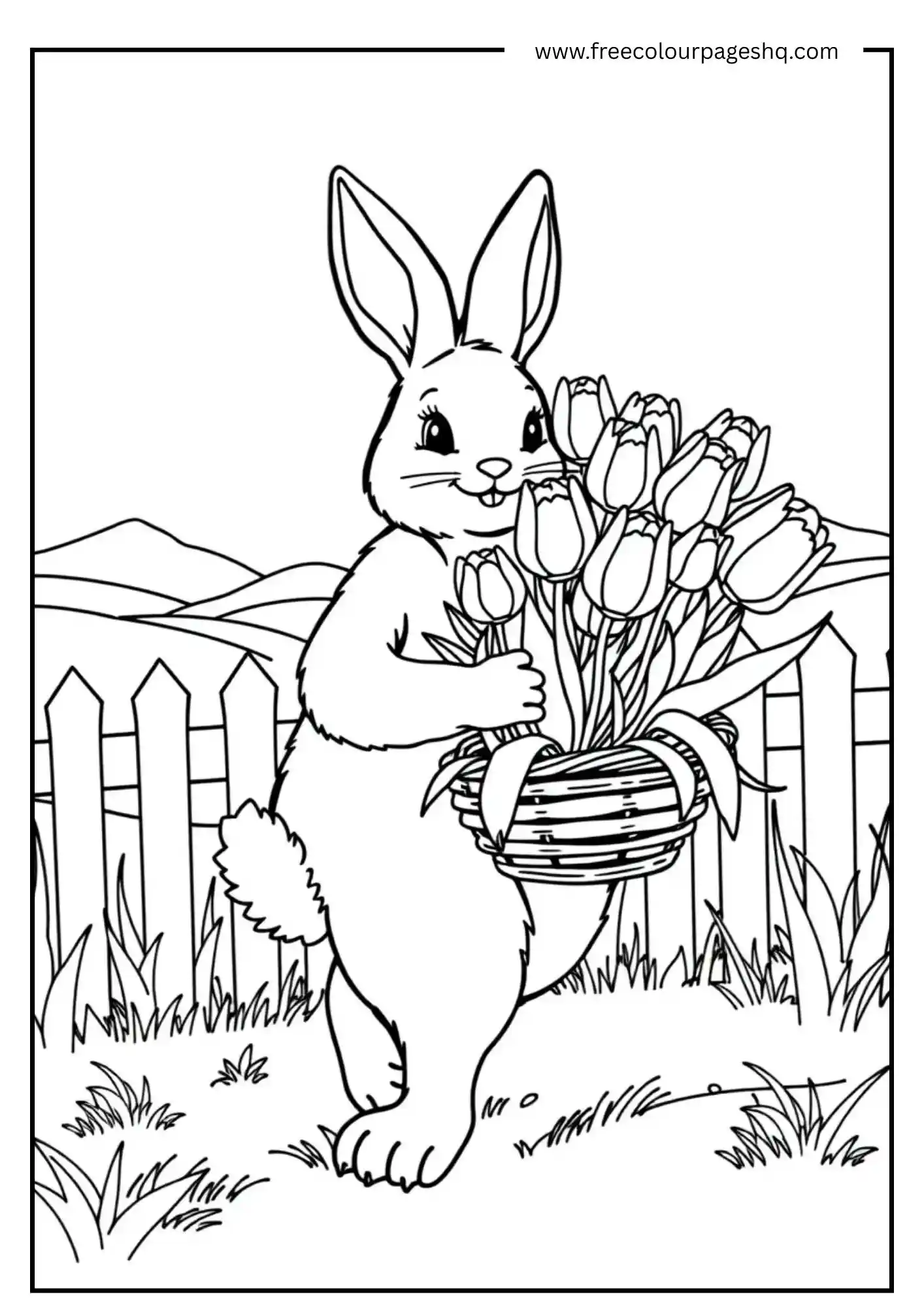 Flower Basket Bunny