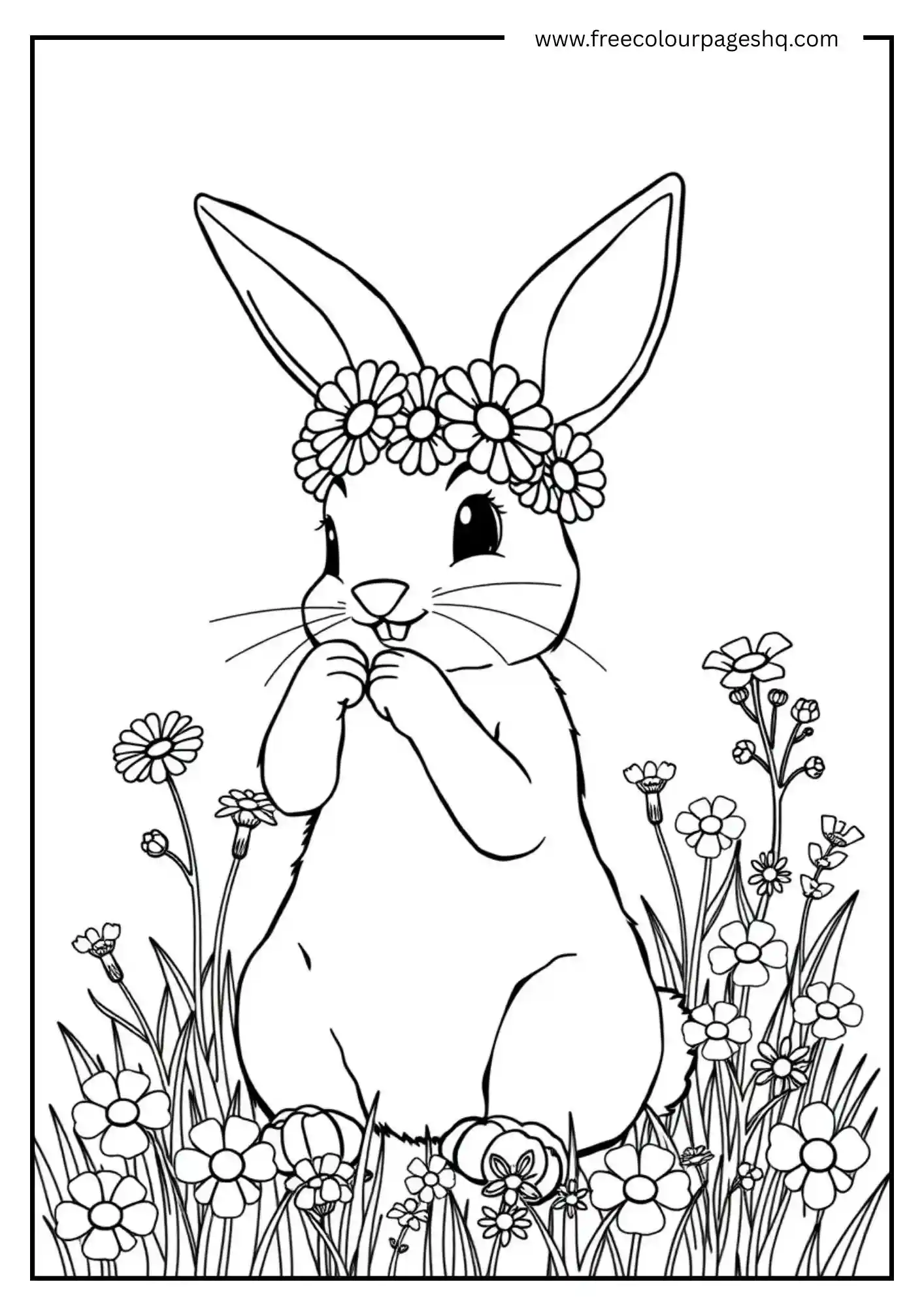 Flower Crown Bunny