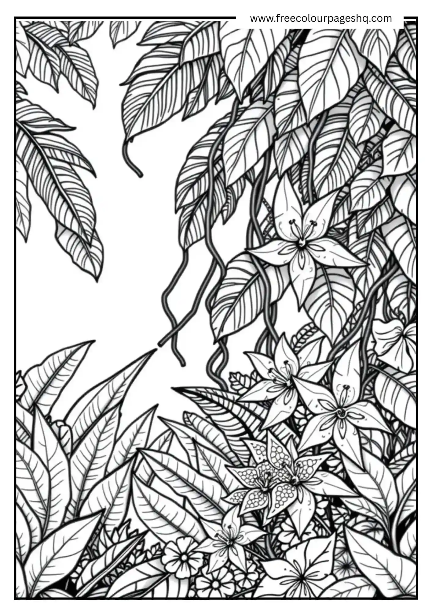 Full-Page Jungle Scene