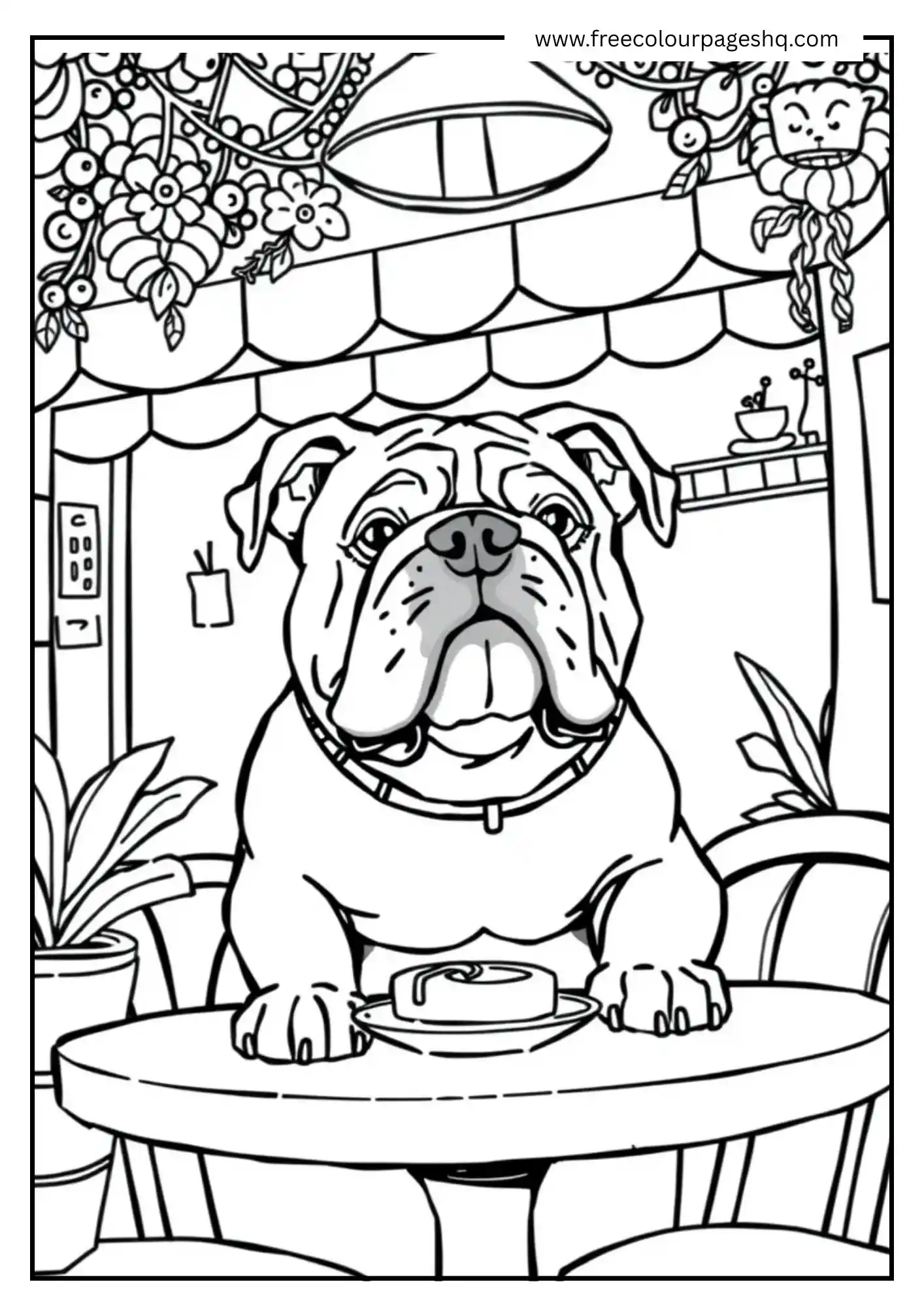 Funny Dog with Dessert