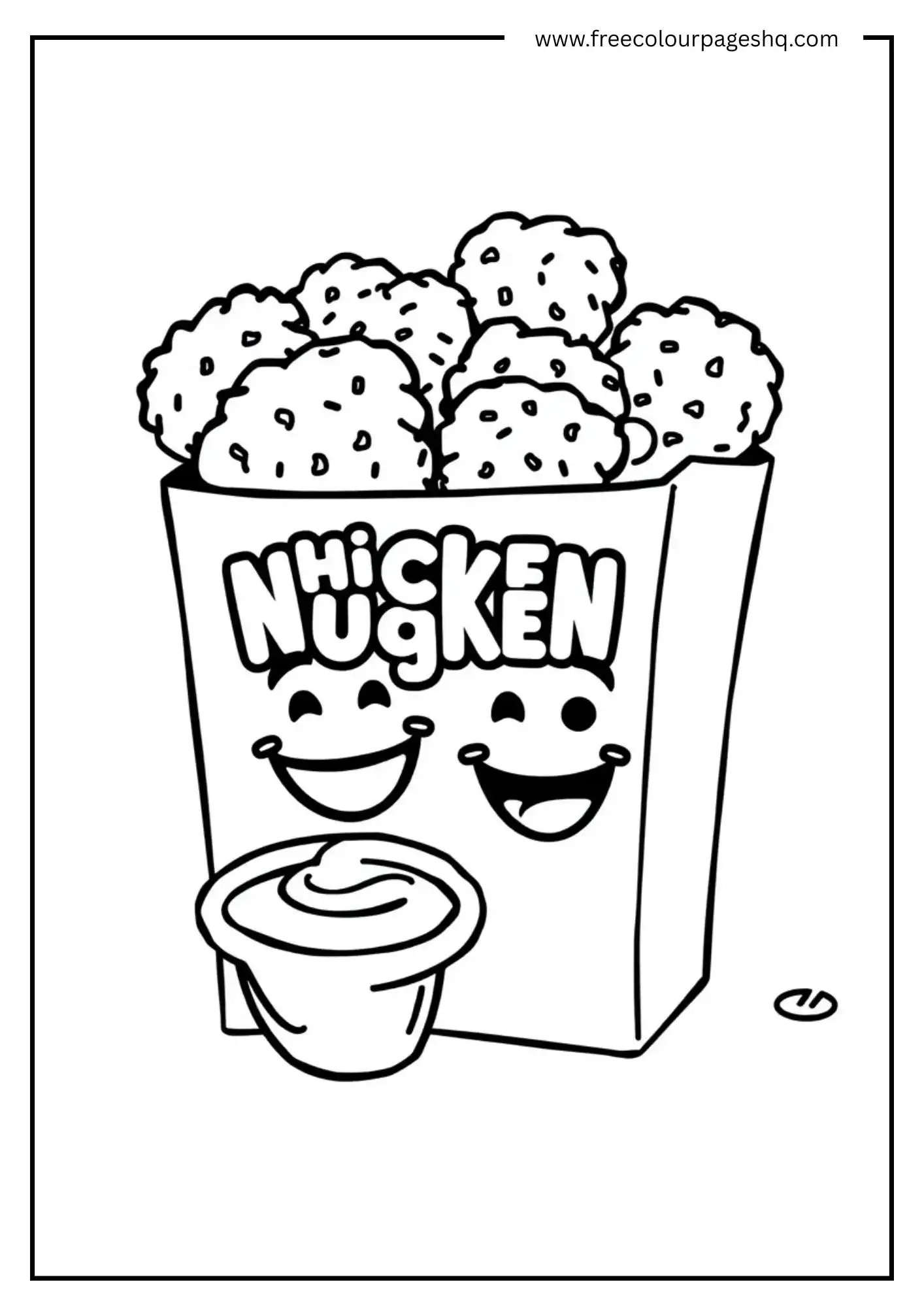 Happy Chicken Nuggets Box