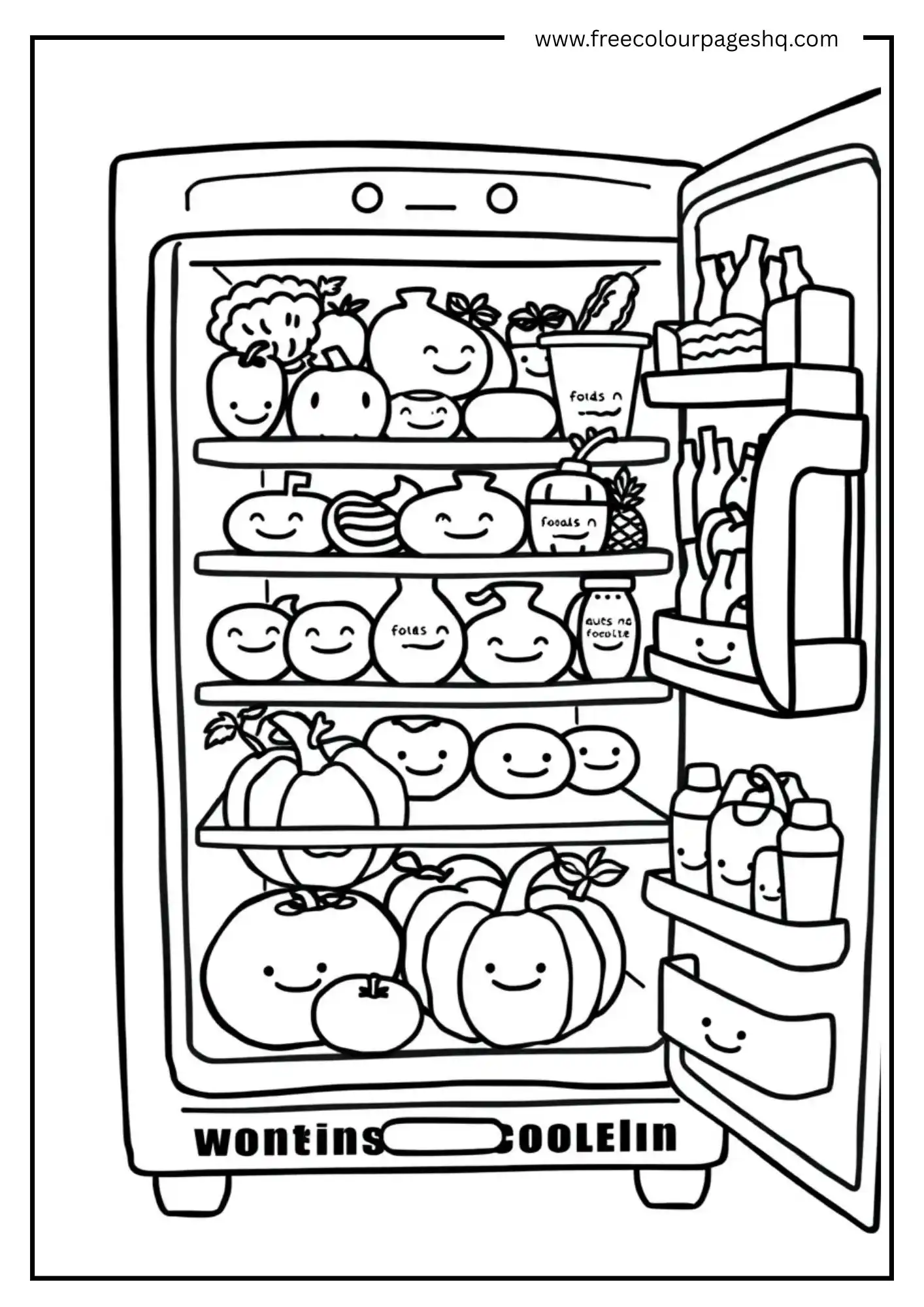 Happy Fridge Full of Produce