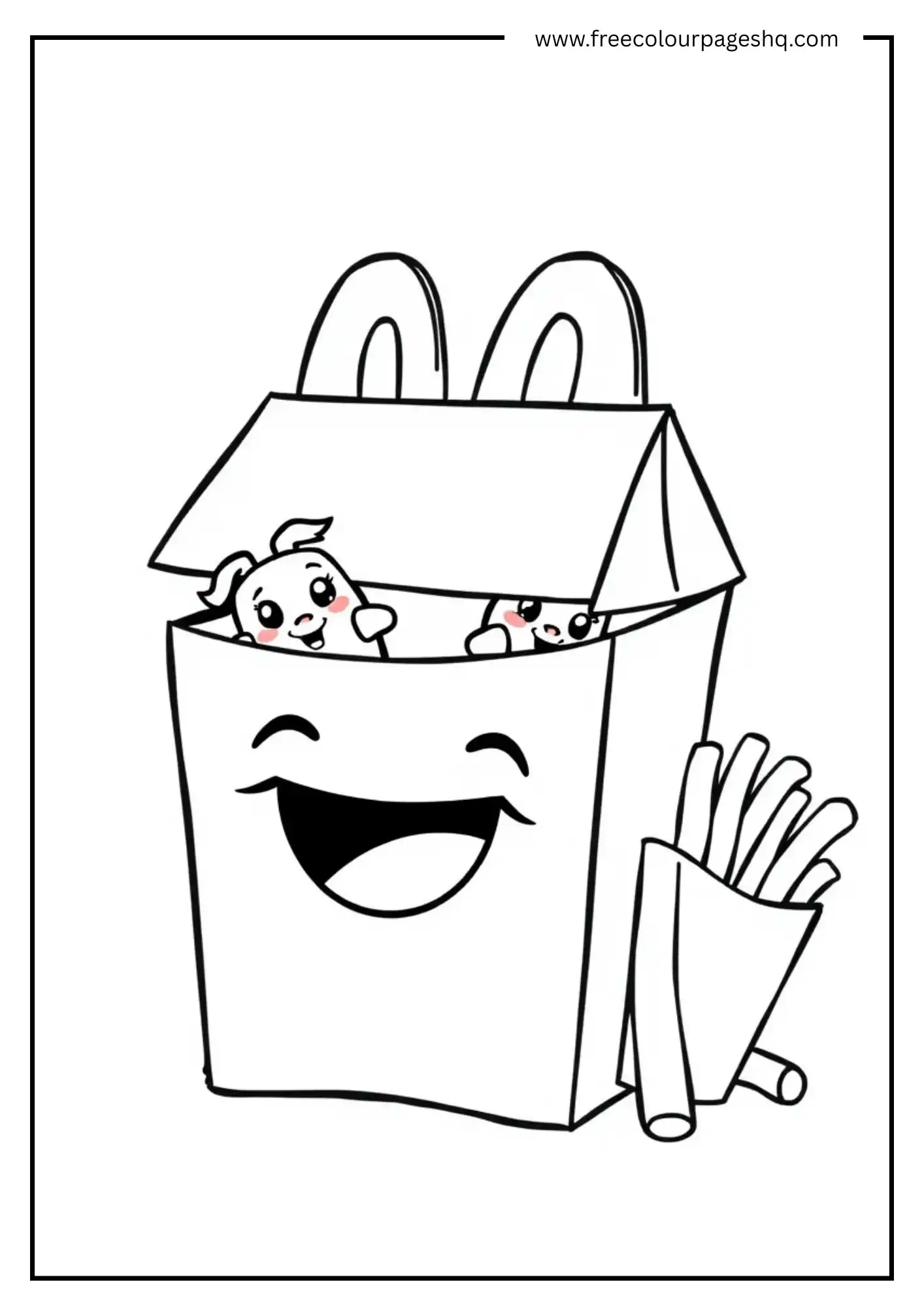 Happy Meal Box with Fries