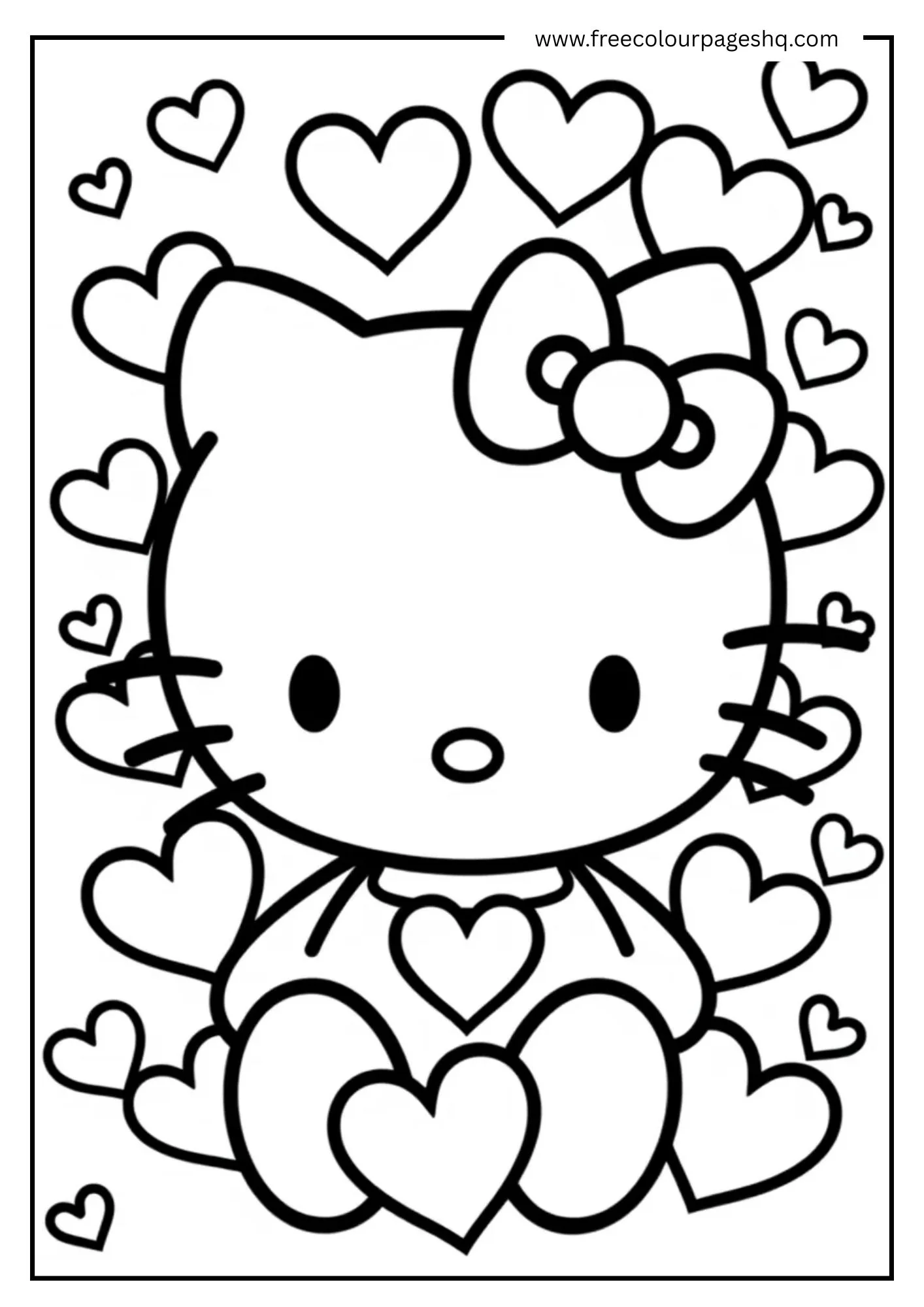 Hello Kitty and Hearts