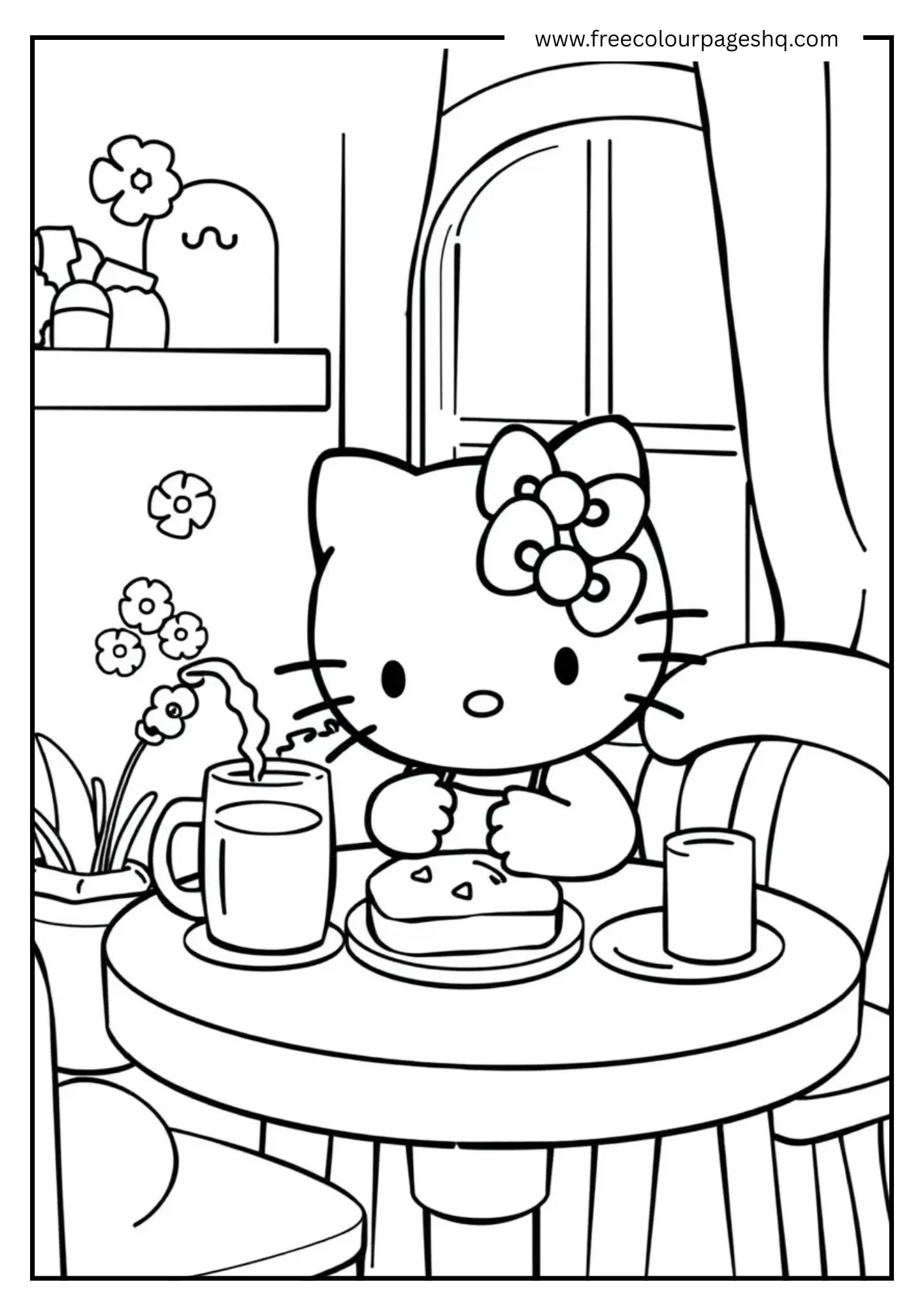 Hello Kitty's Breakfast Time