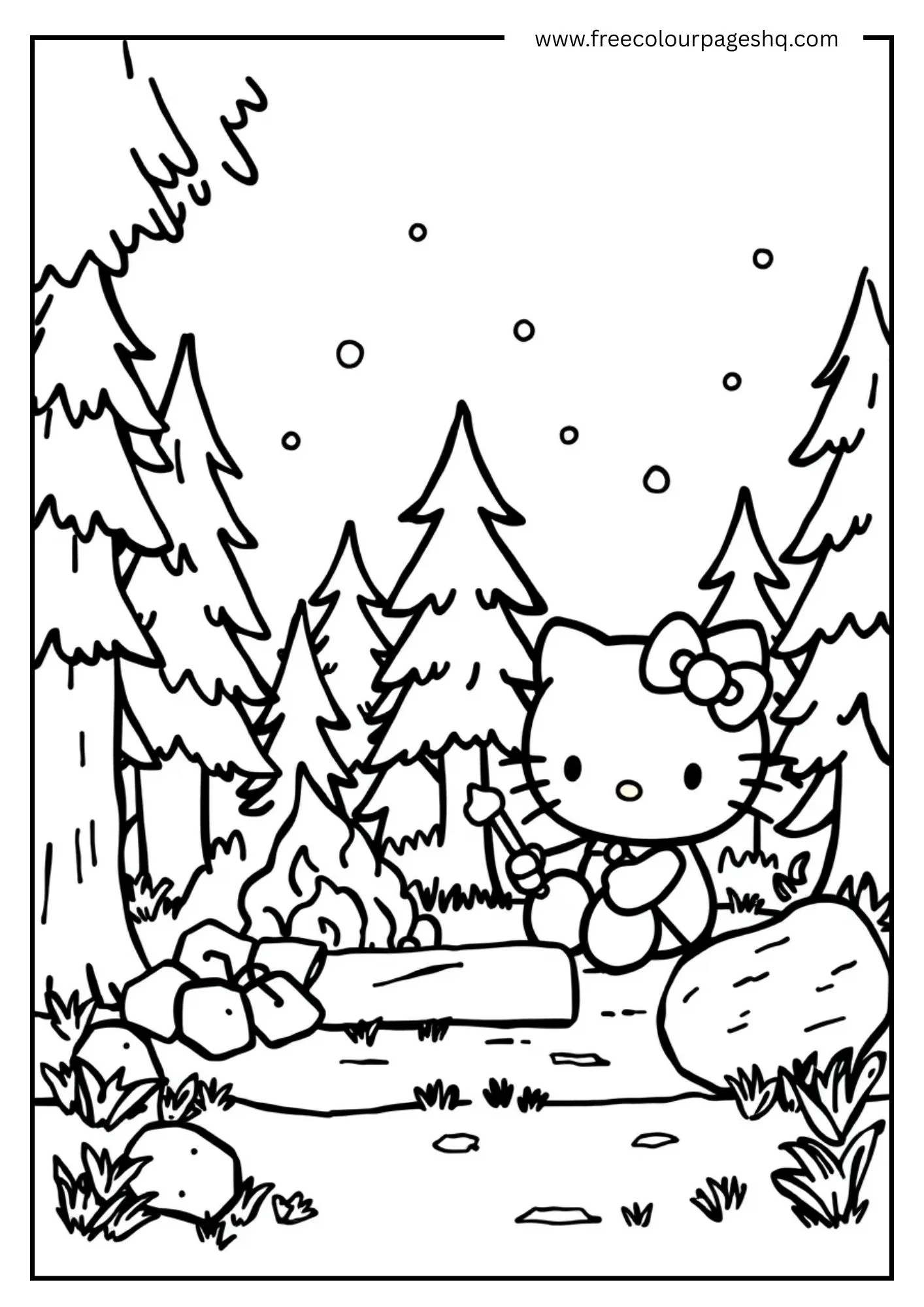 Hello Kitty's Campfire