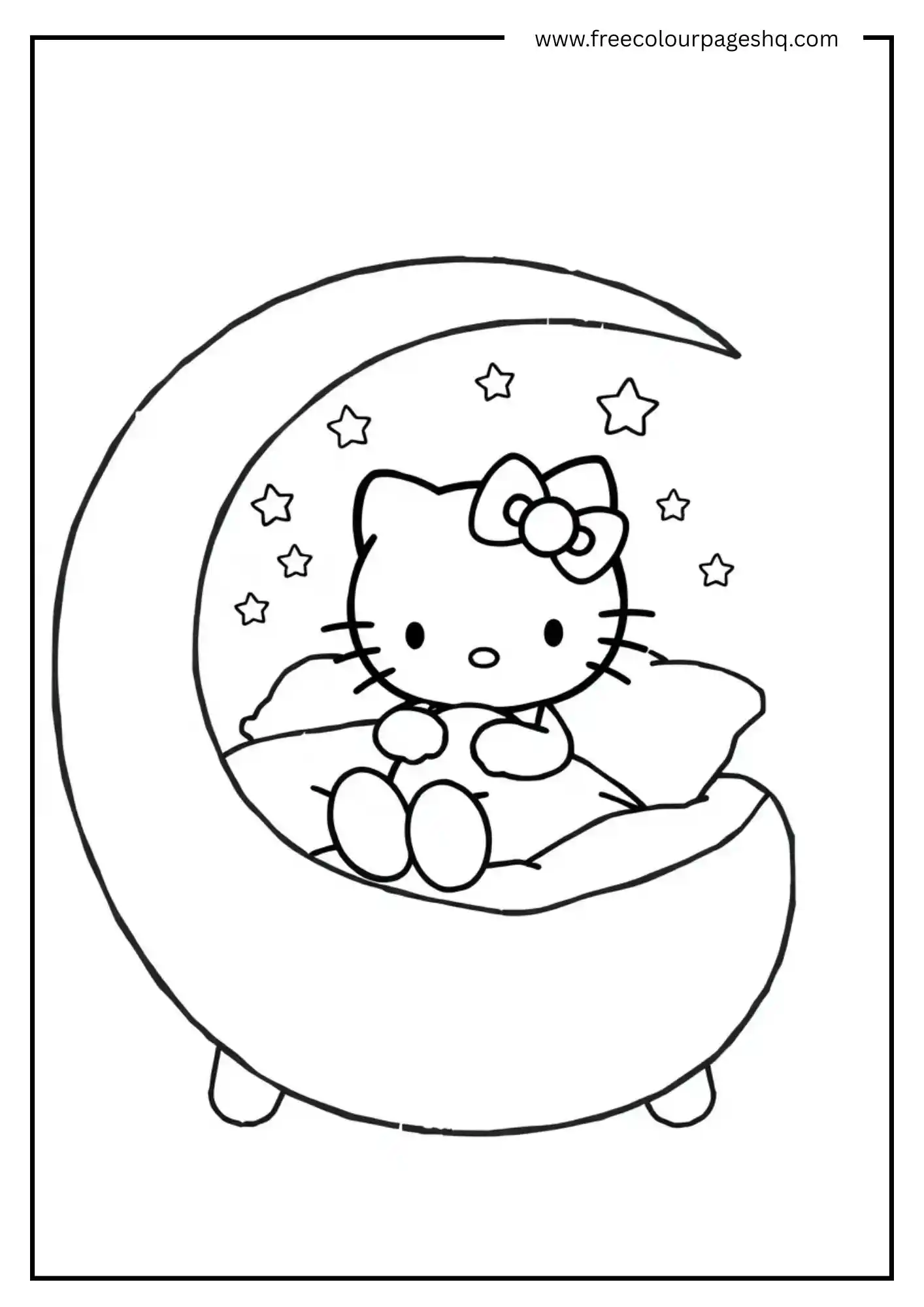 Hello Kitty's Moon Bed
