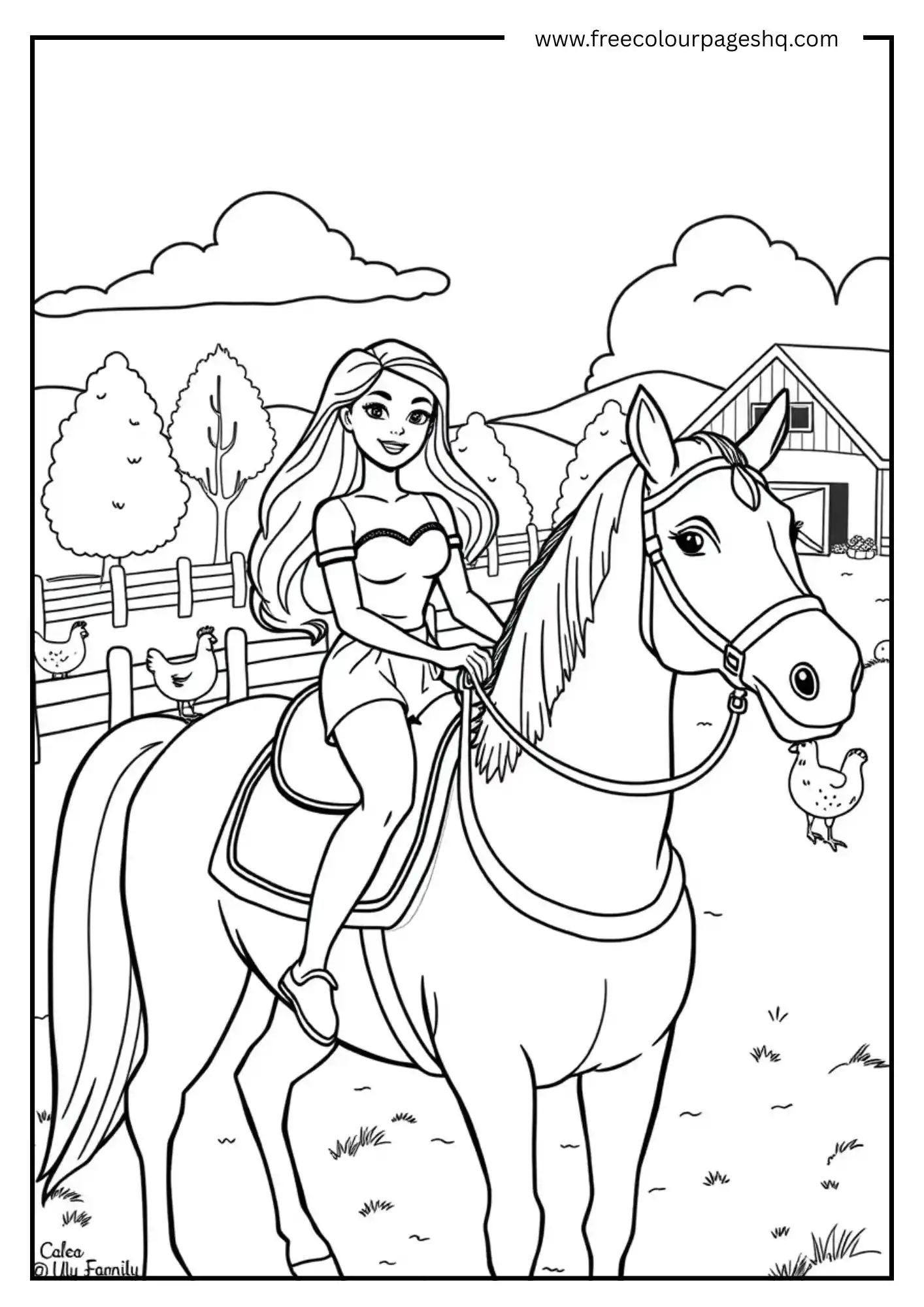 Horse Trail Barbie