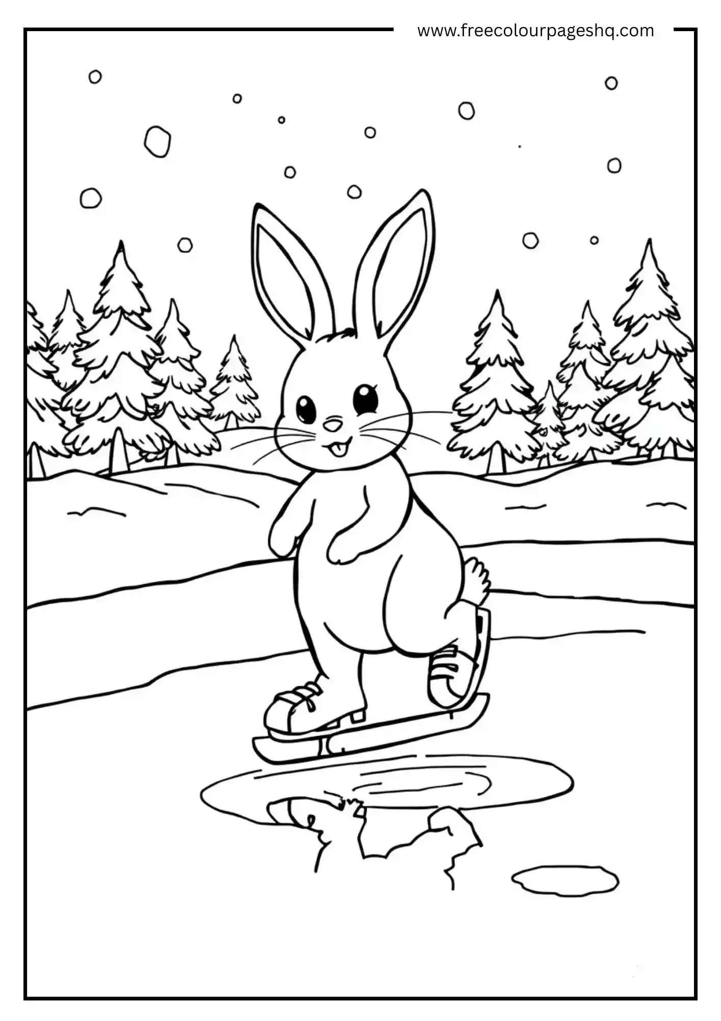 Ice Skating Bunny