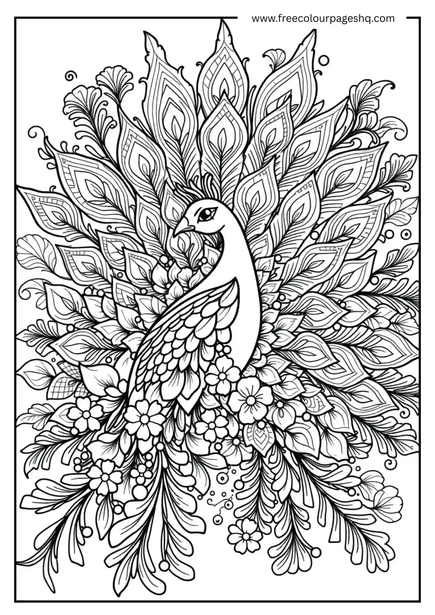 Intricate Peacock
