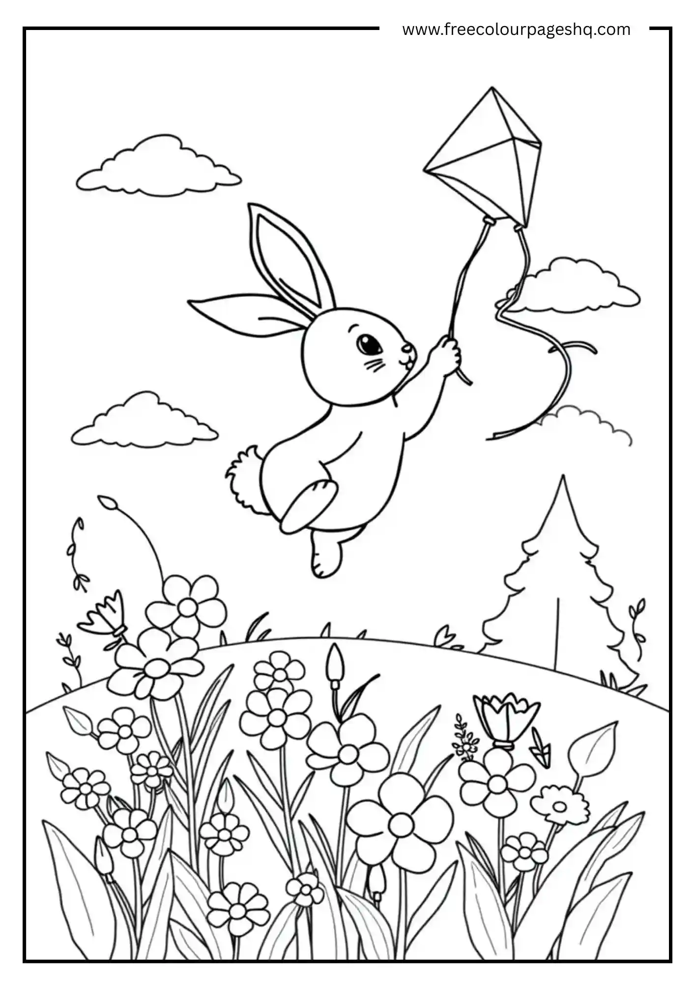 Kite Flying Bunny