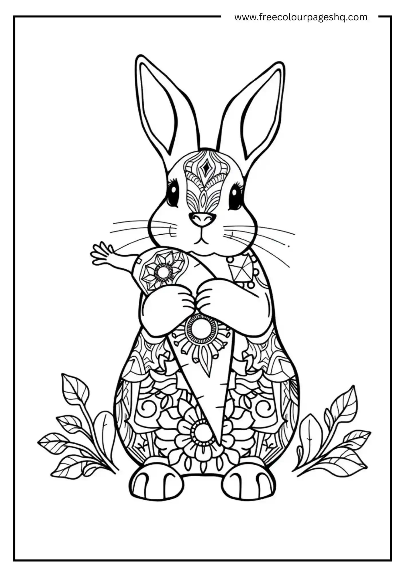 Mandala Hugging A Carrot