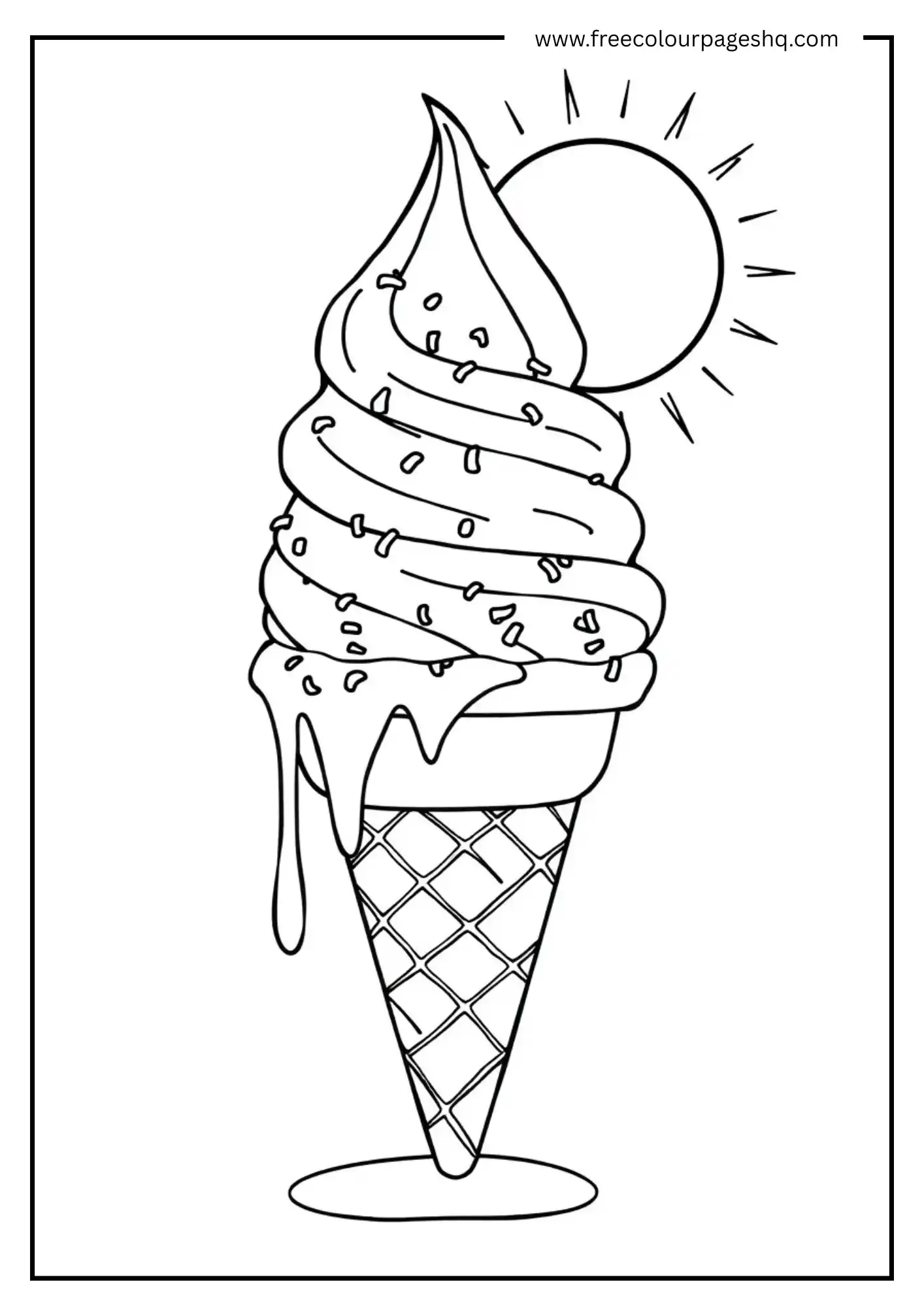 Melting Ice Cream Cone