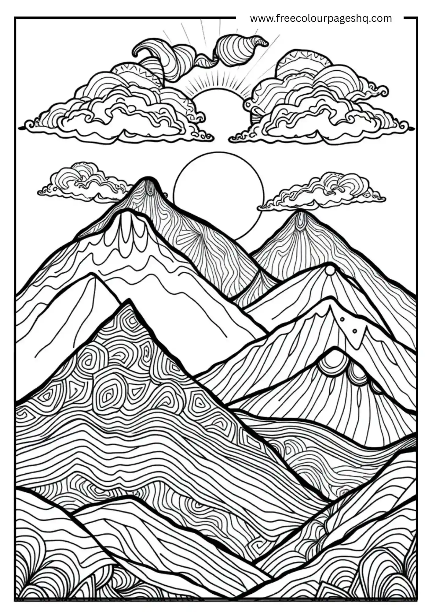 Mindful Mountain Scene