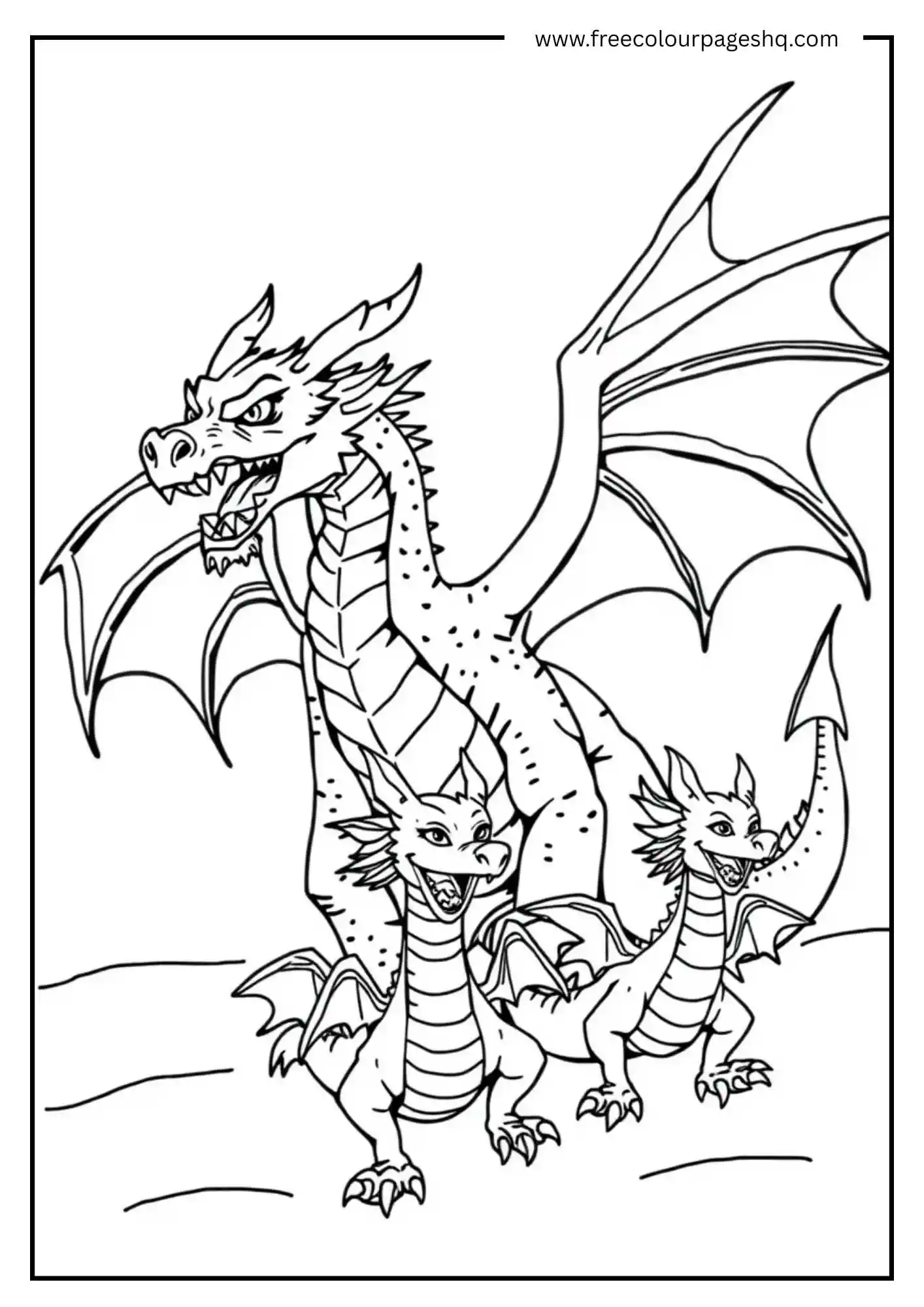 Mother Dragon and her Babies