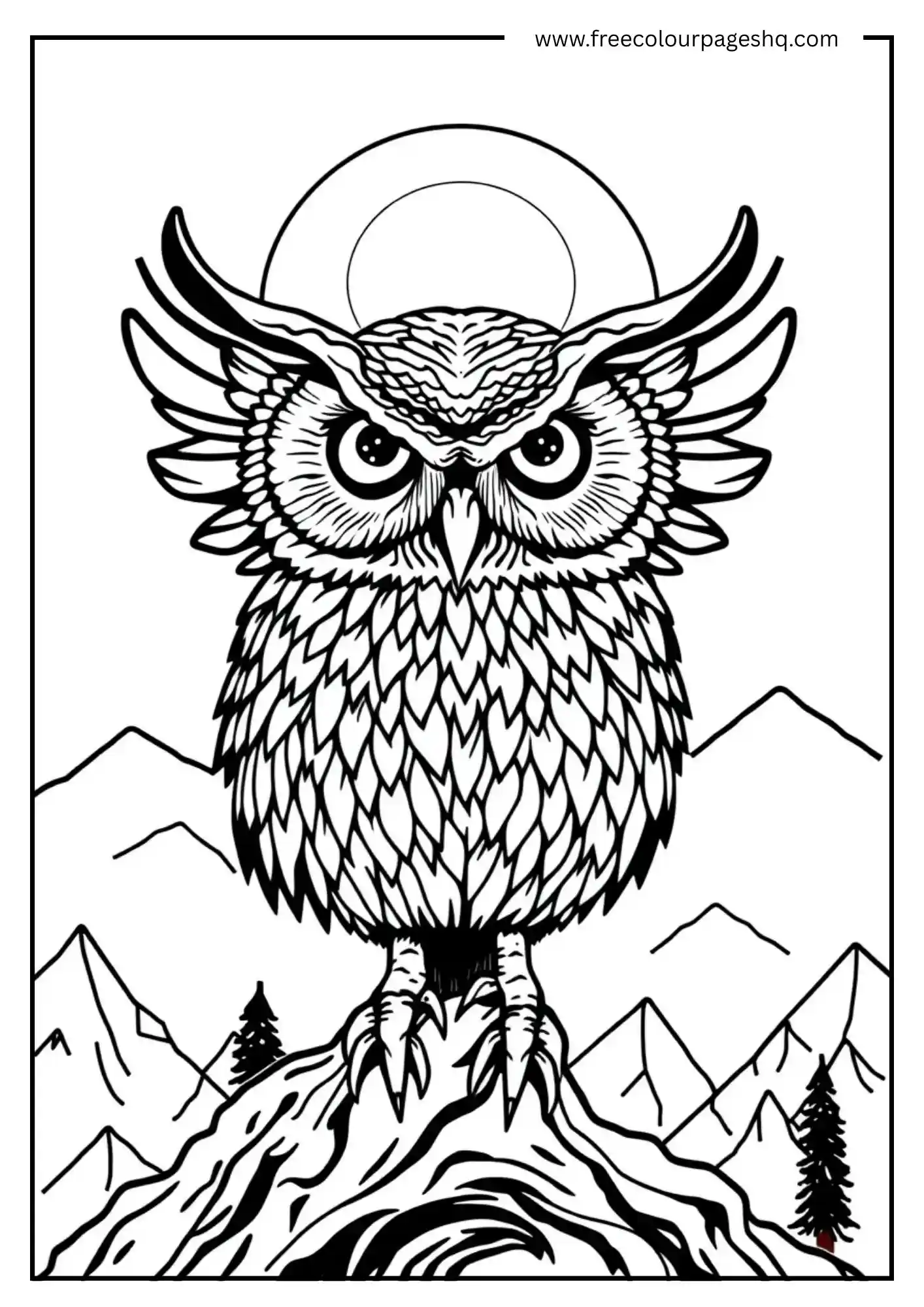 Owl in Mountain