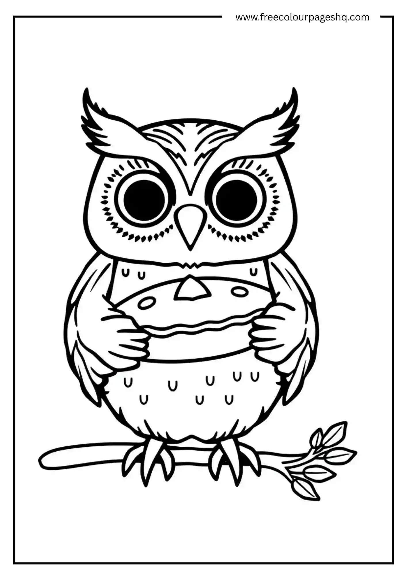 Pie Thanksgiving Owl