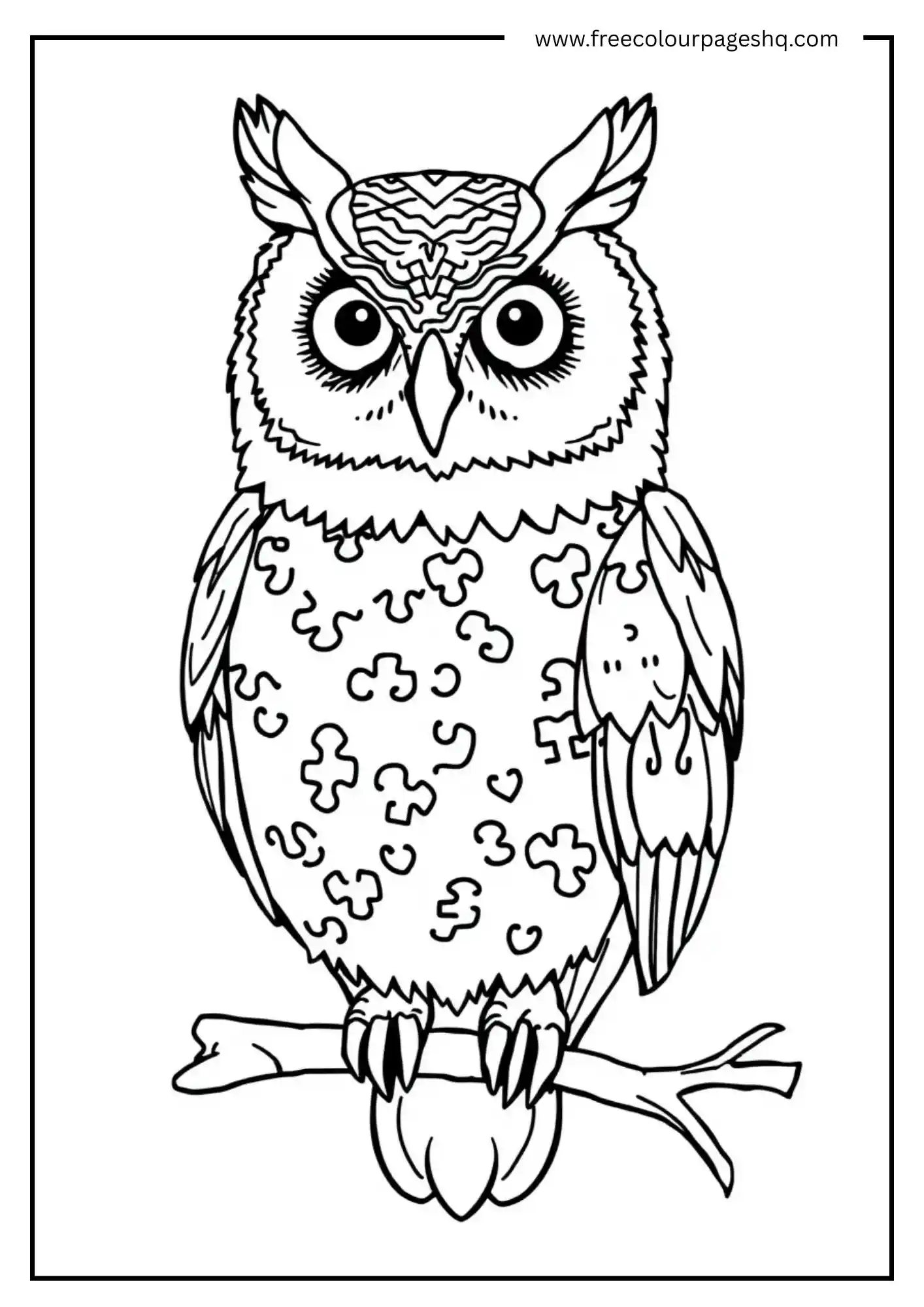Puzzle Piece Owl