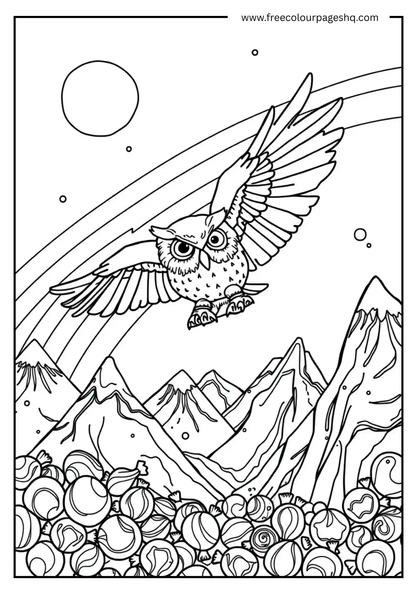 Rainbow Feather Owl