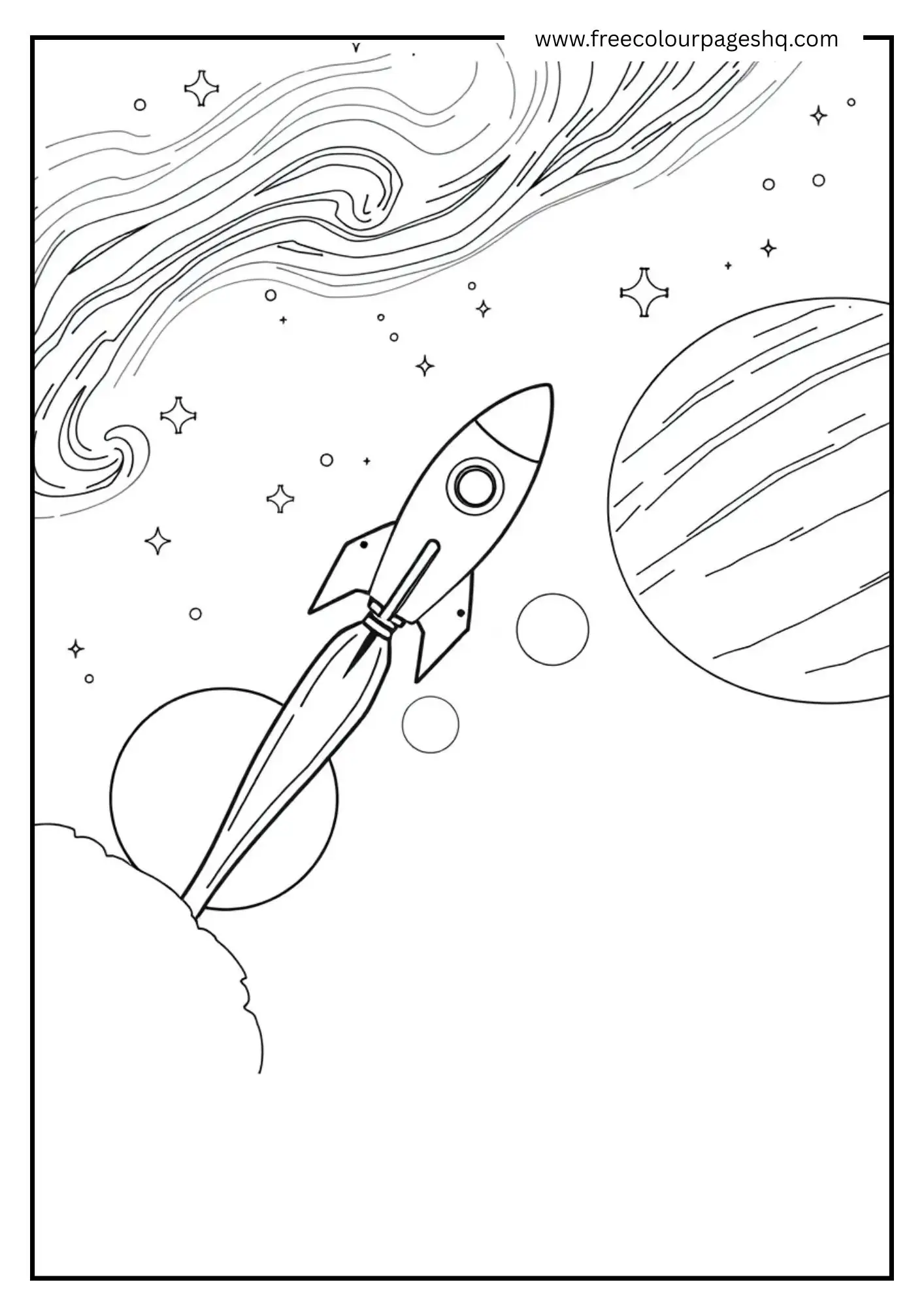 Rocket Through Planets