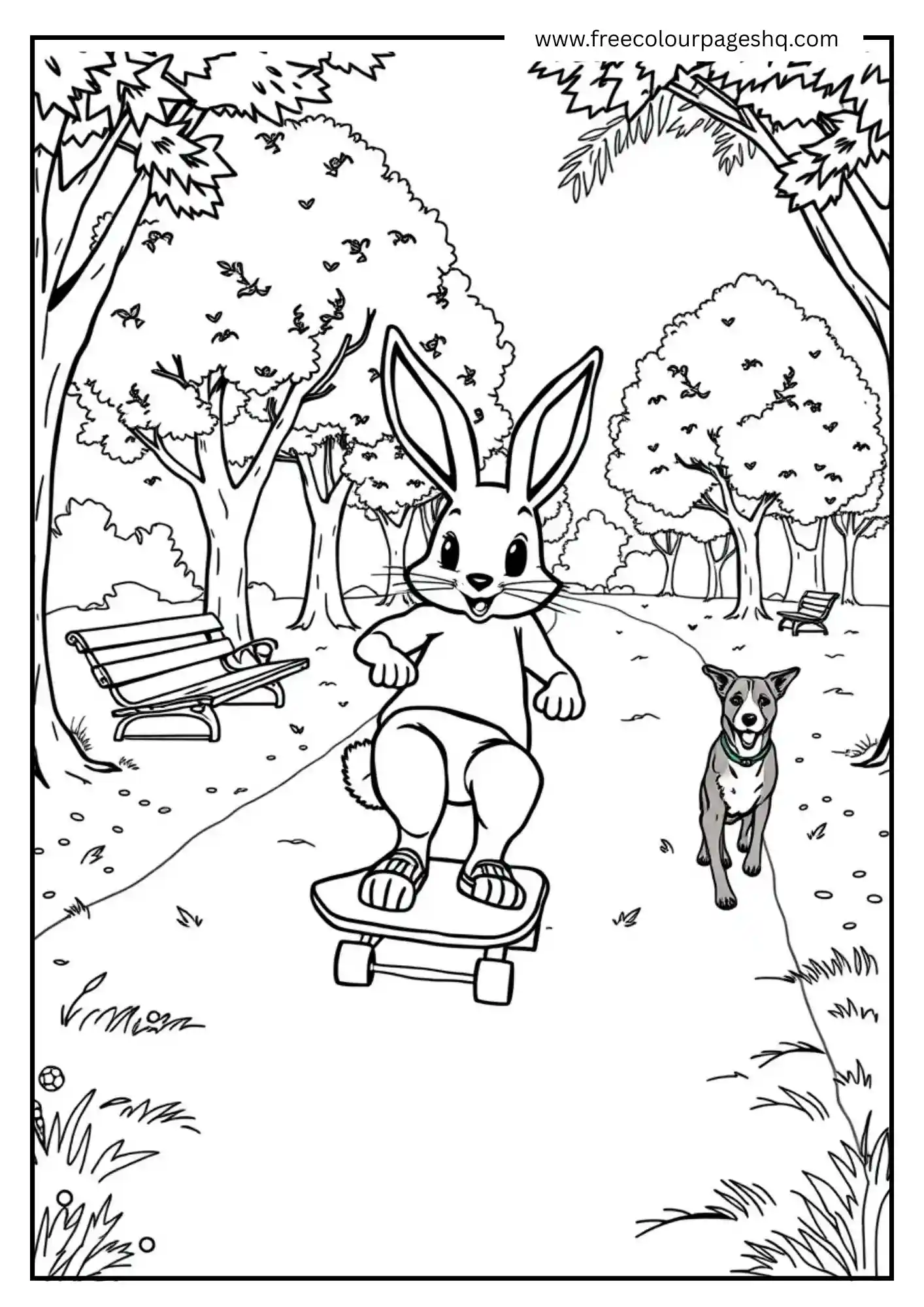 Skateboarding Bunny
