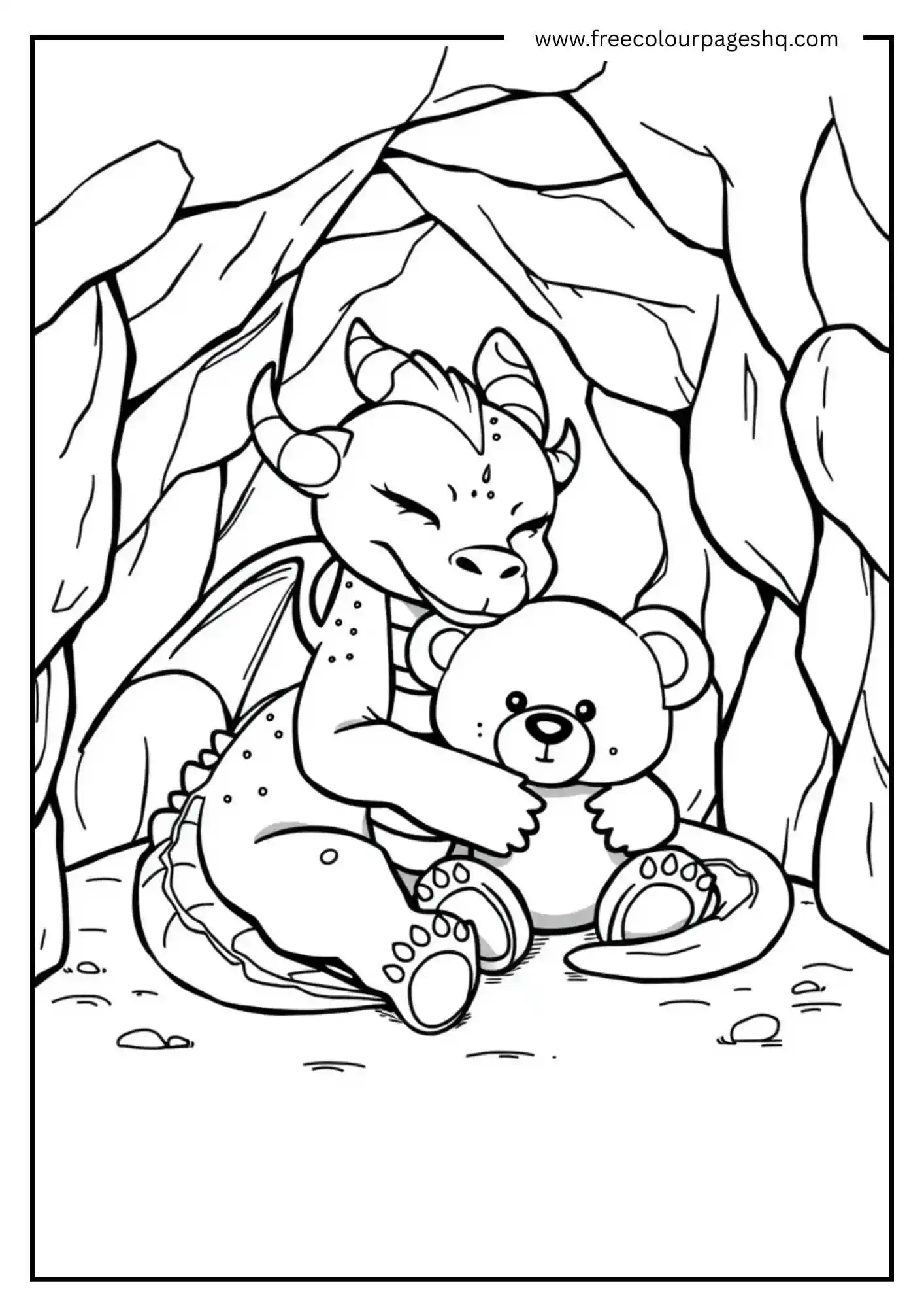 Sleeping Dragon with Teddy