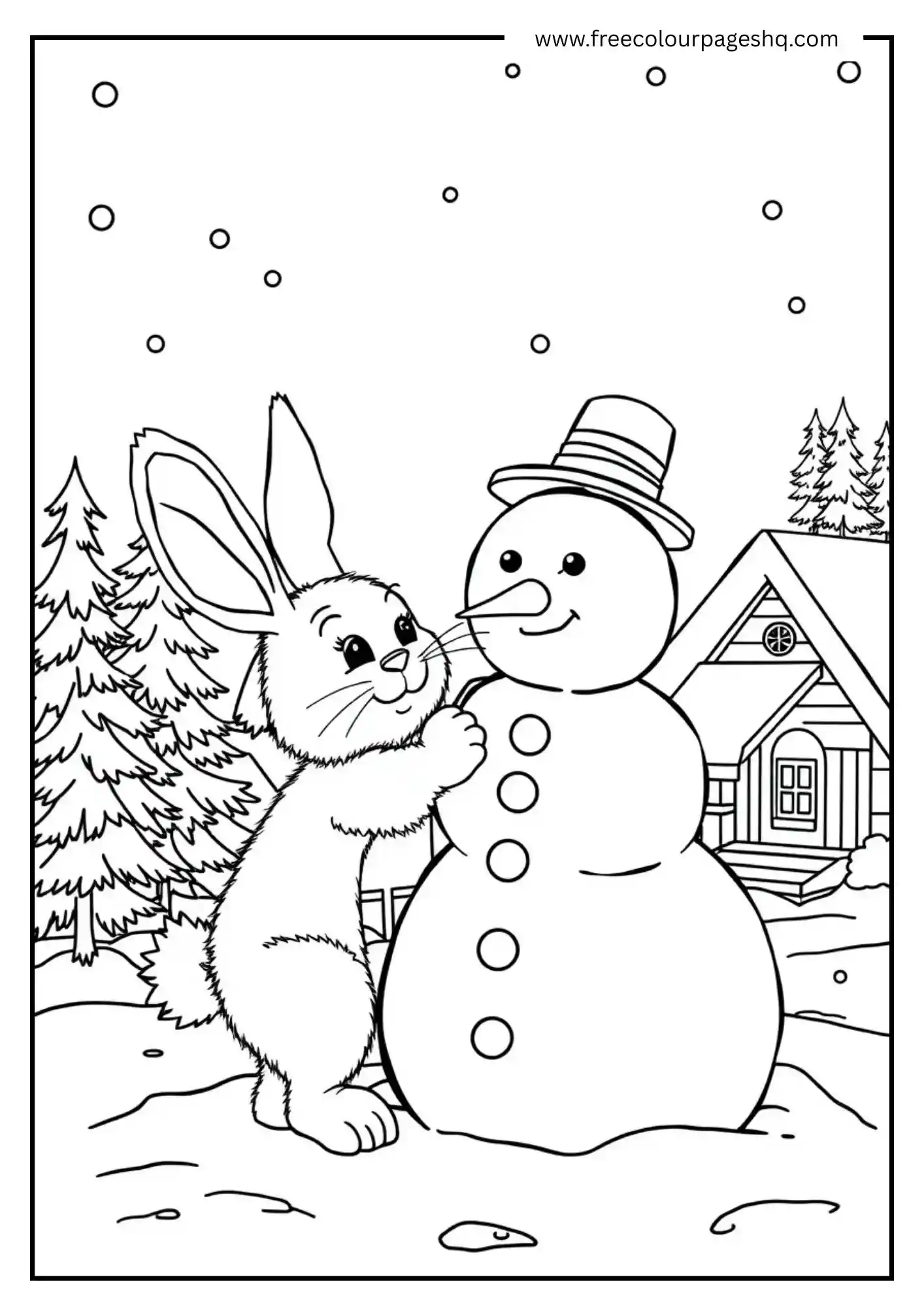 Snowman Bunny Fun